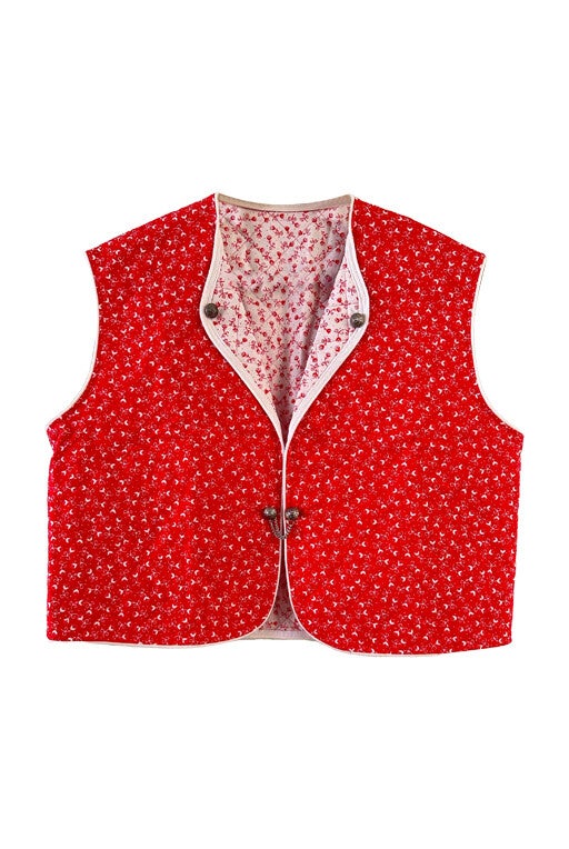 Reversible quilted vest