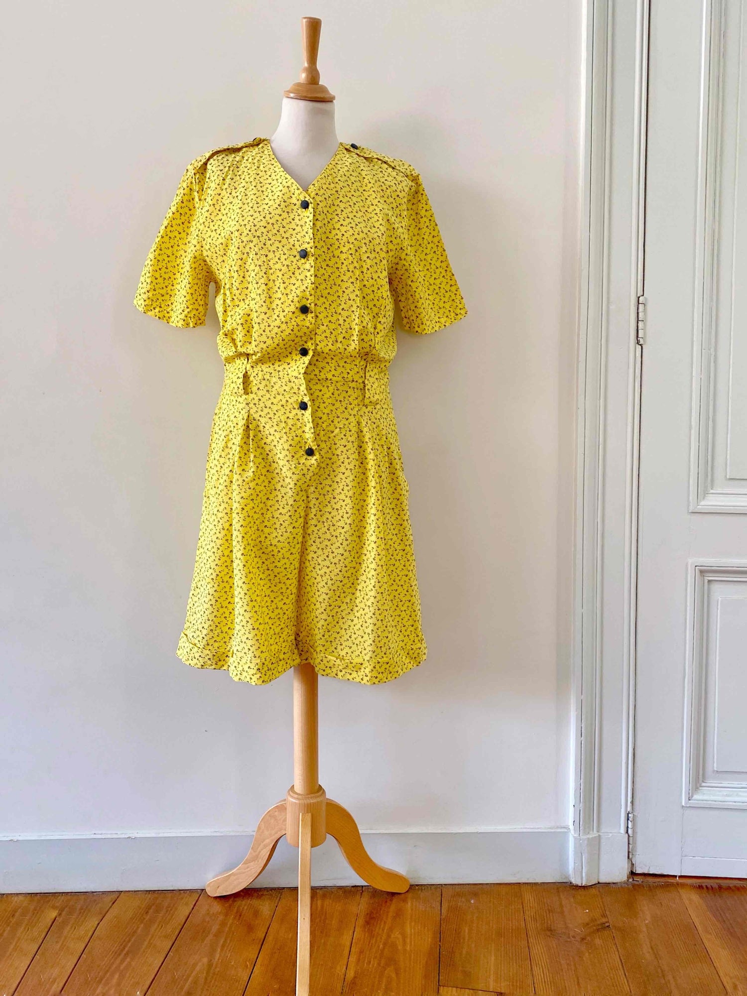 Combishort à fleurs