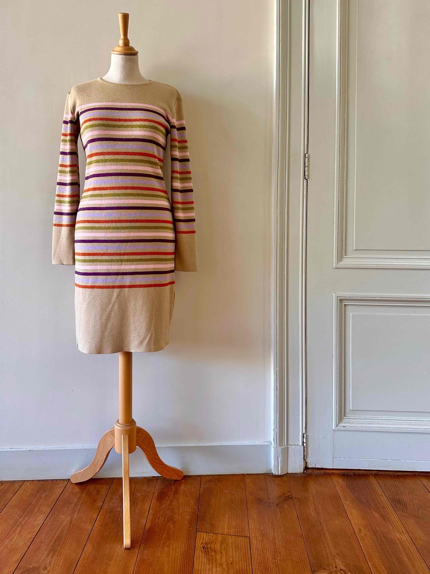 Dress in wool and lurex