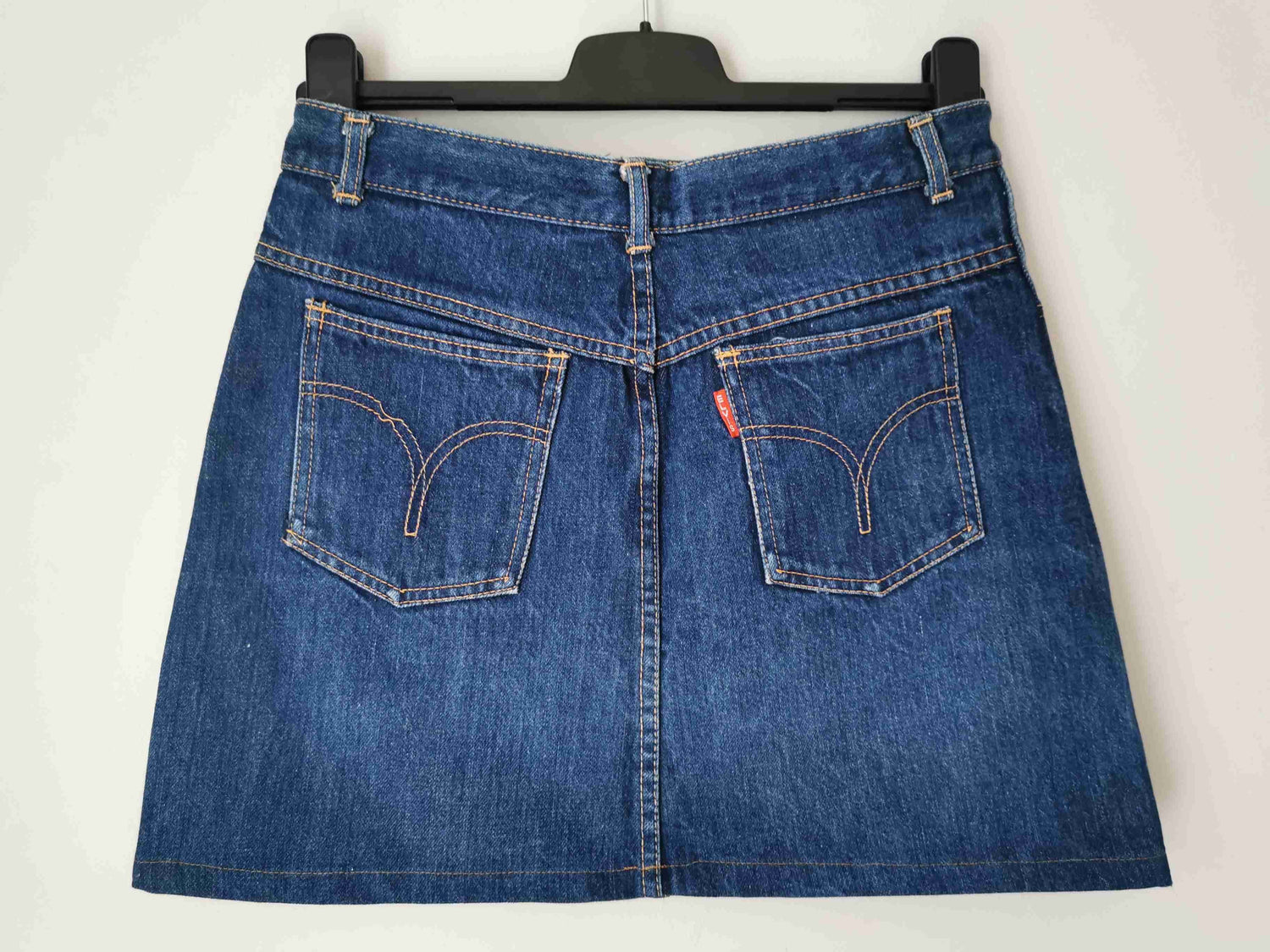 Mini denim skirt