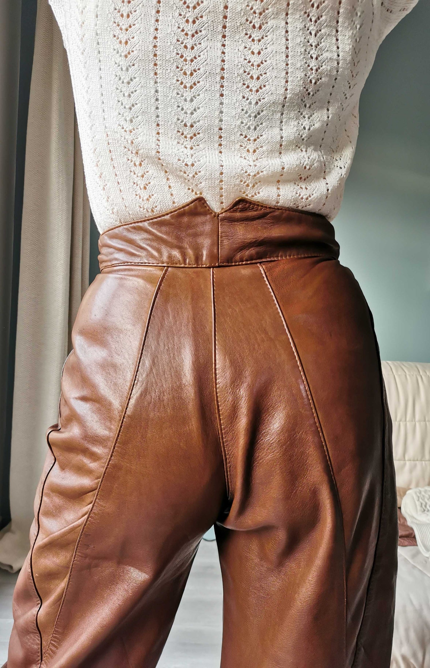 Pantalon en cuir