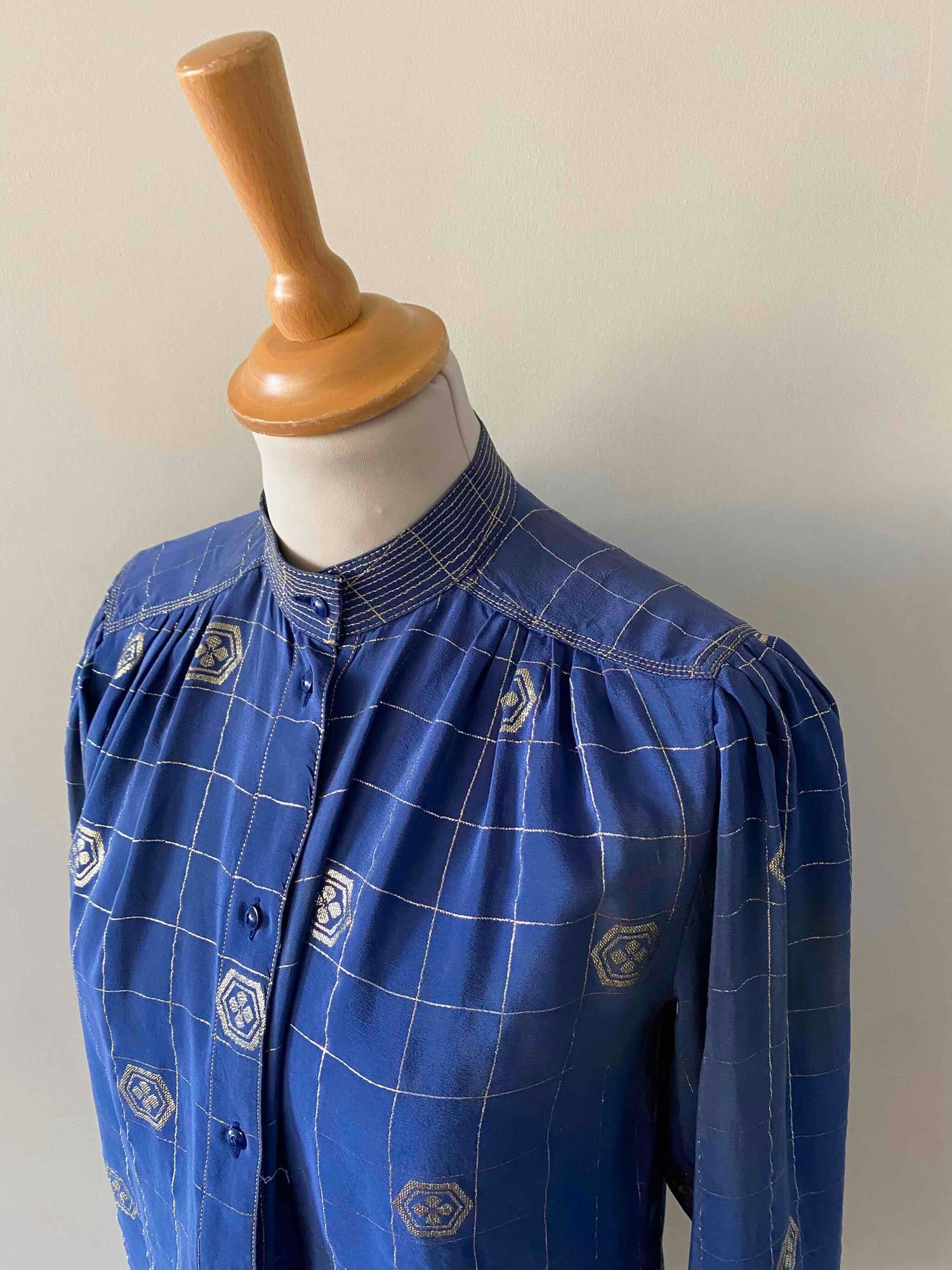 Silk and lurex blouse