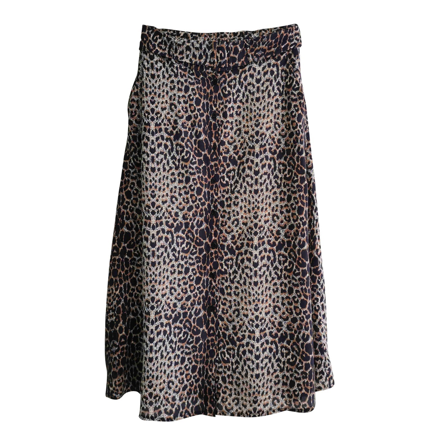 Leopard print maxi skirt