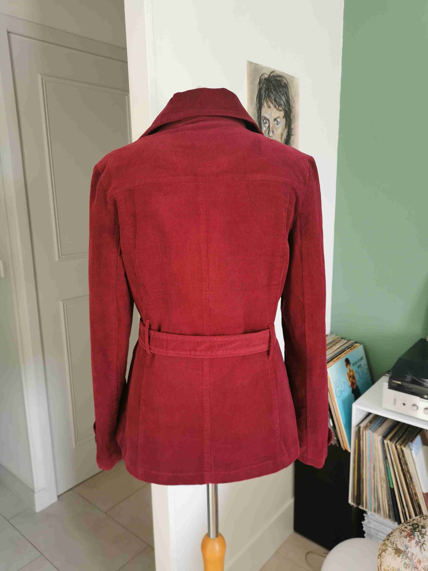 Saharienne en velours côtelé