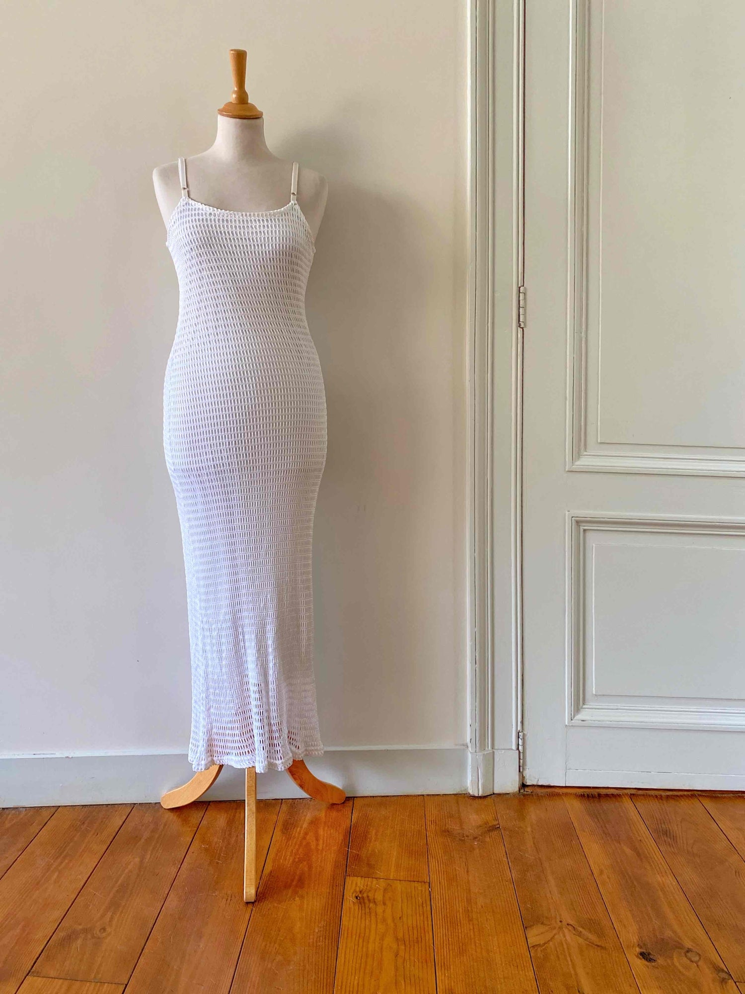 Crocheted long dress