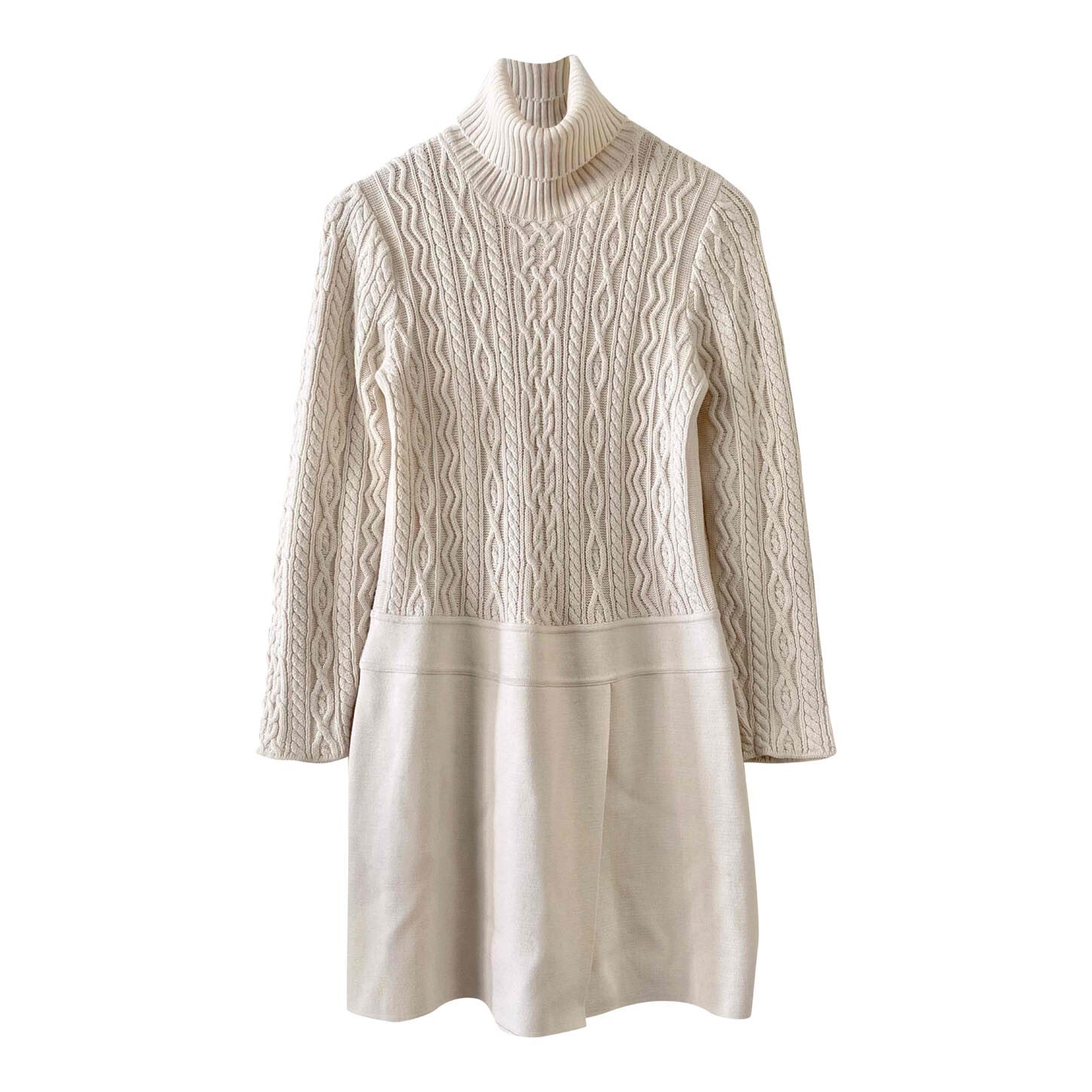 Wool turtleneck dress