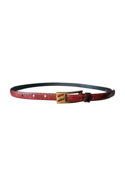 Ceinture en cuir exotique