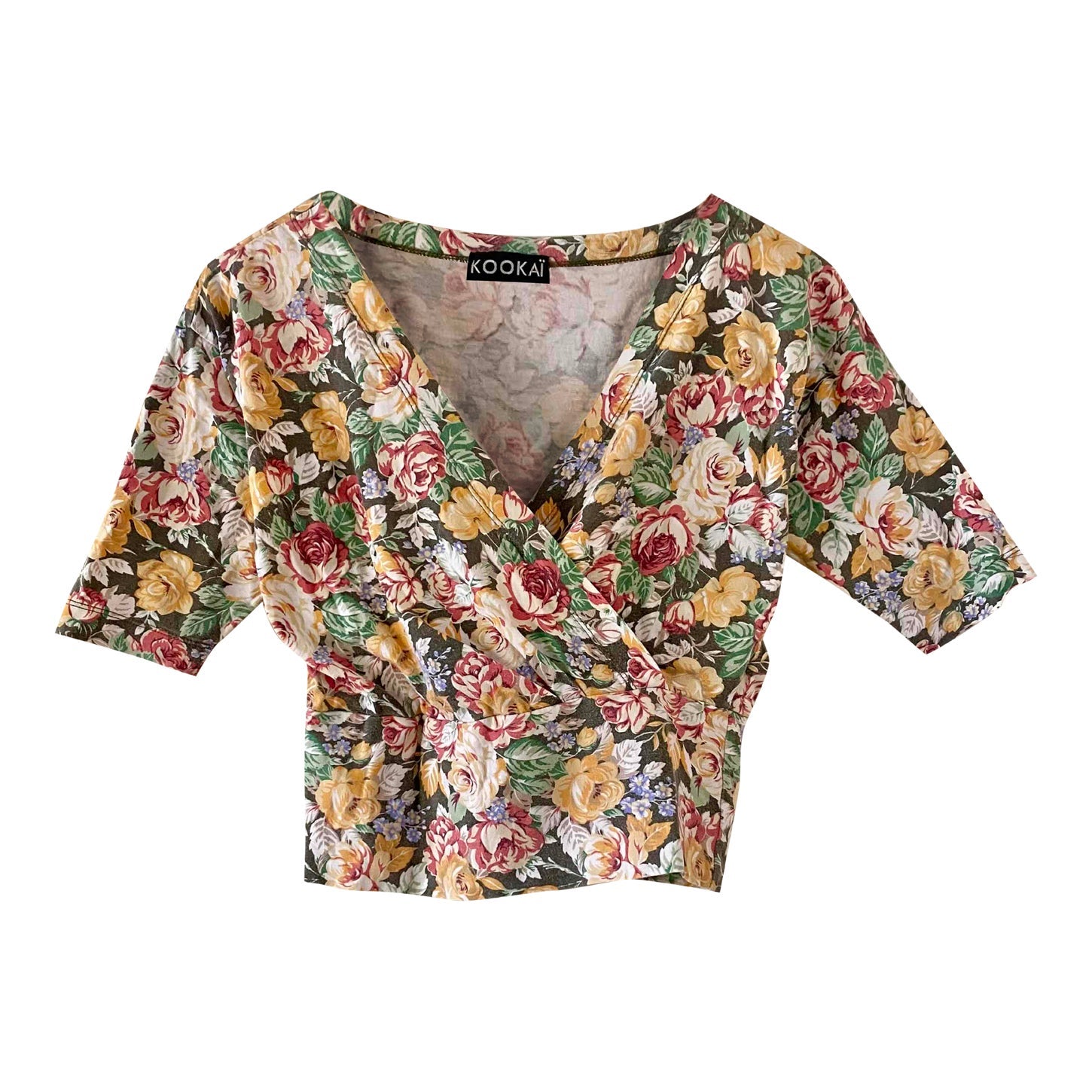 Flower-print T-shirt