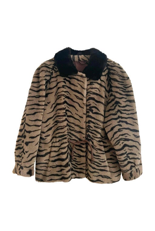Faux fur coat