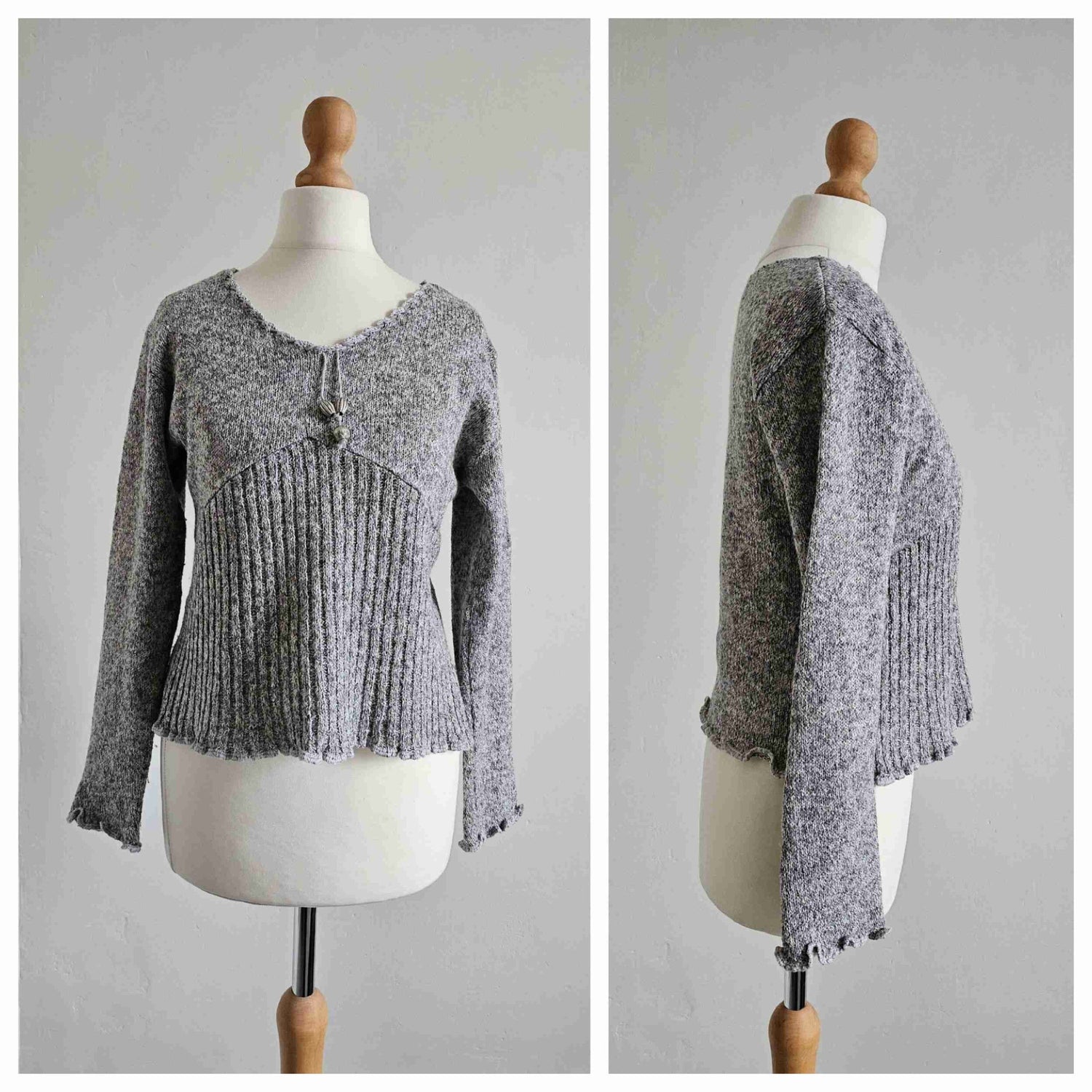 Top en maille côtelée