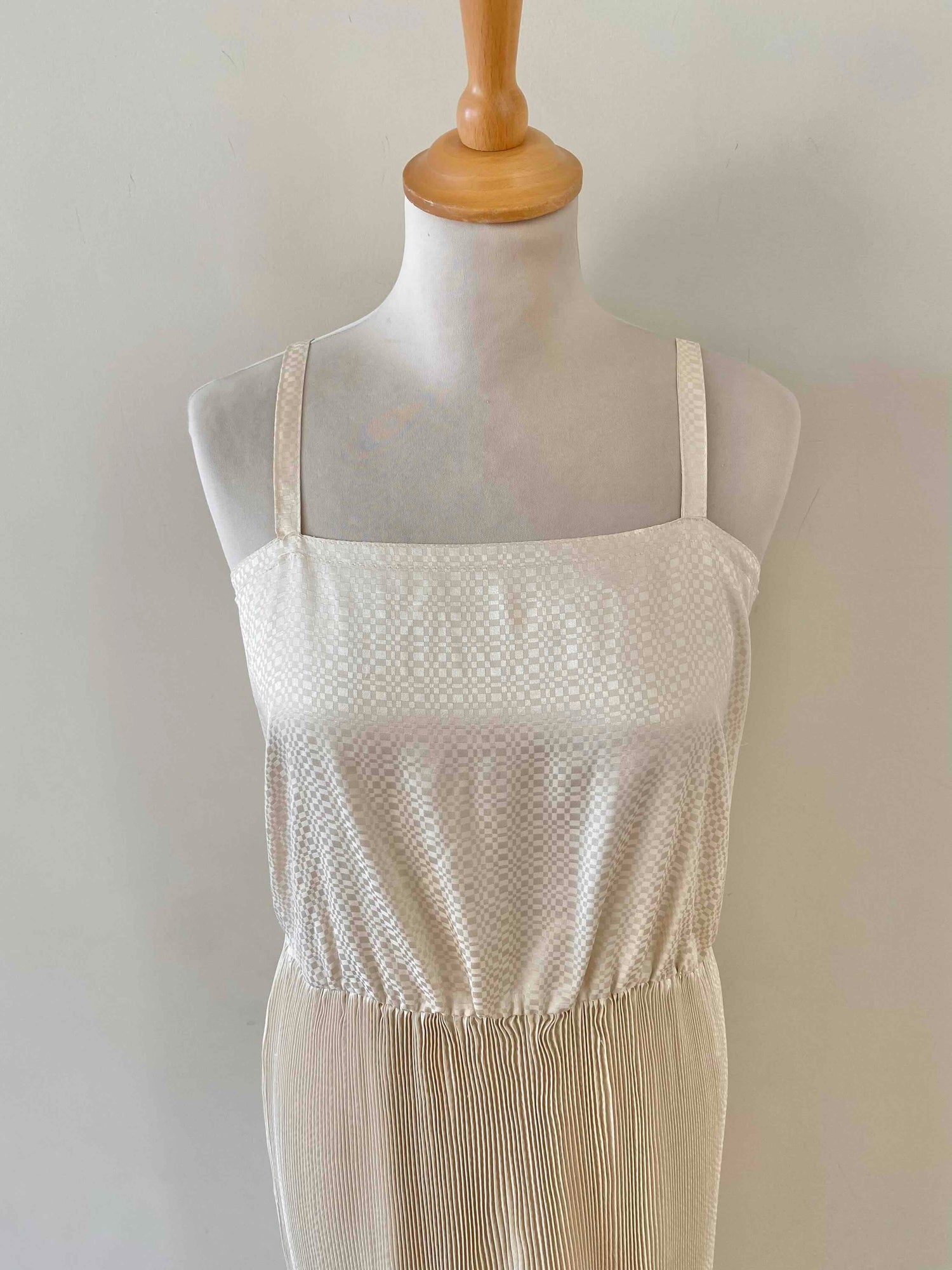 Pleated damask dress