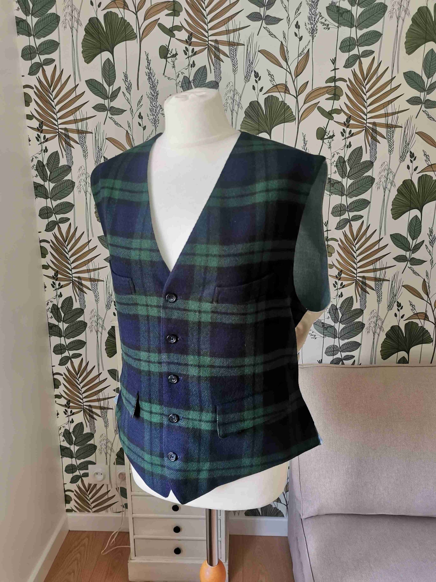 Gilet tartan