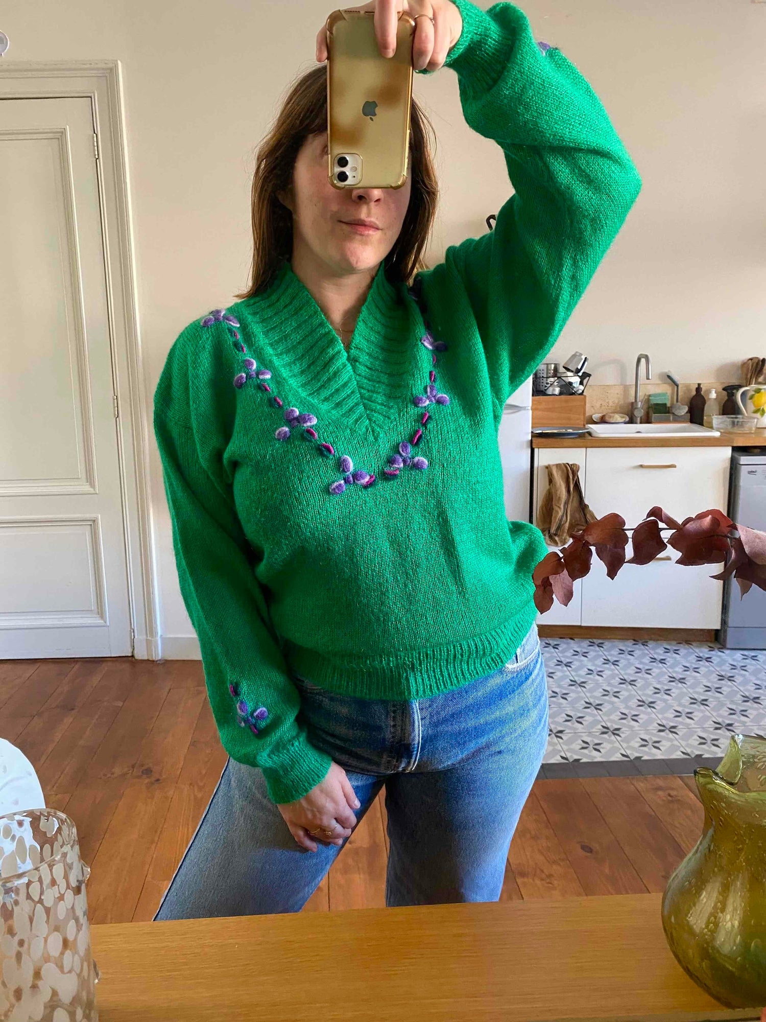 Pull en laine mohair