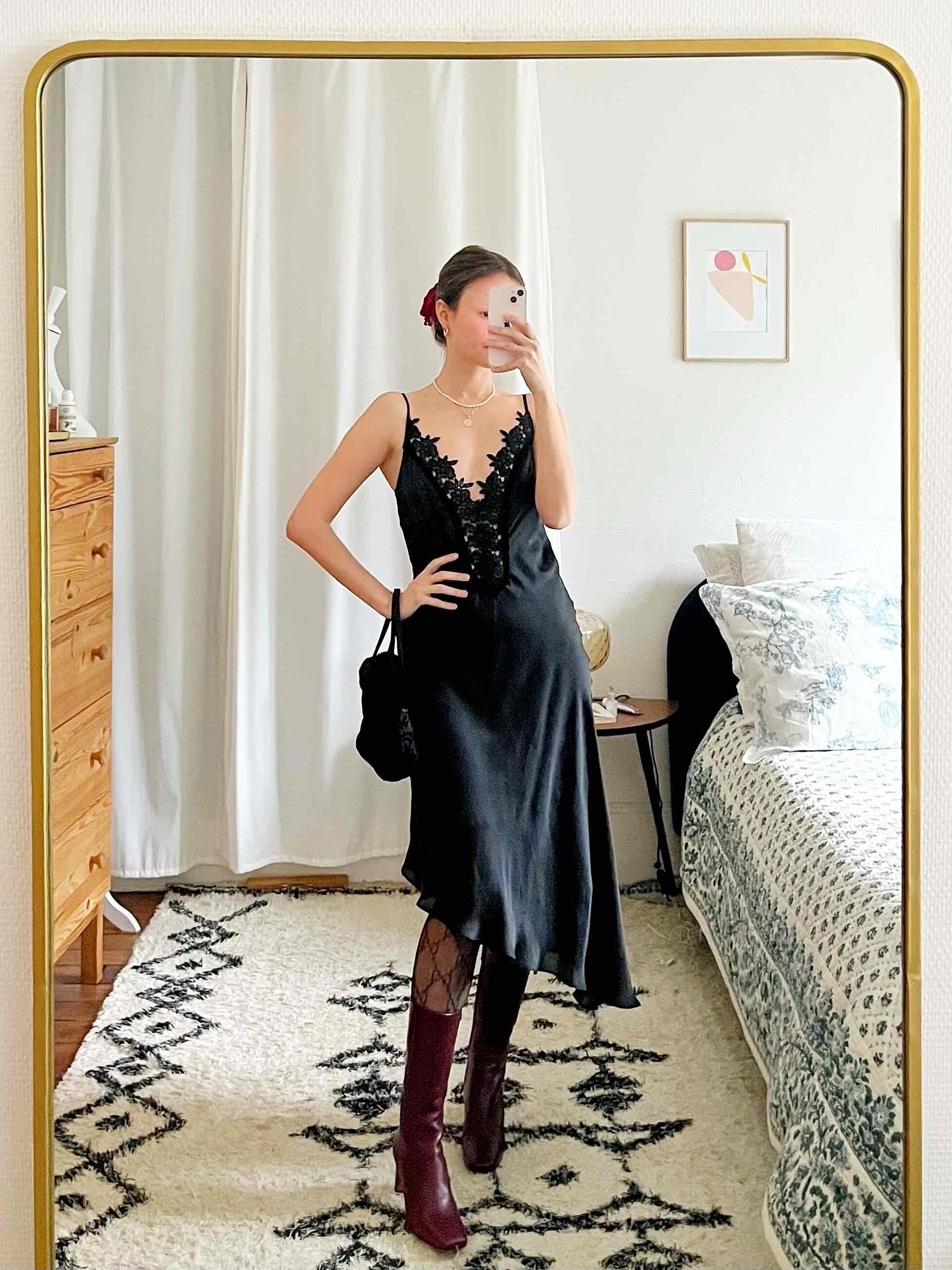 Asymmetrical long dress