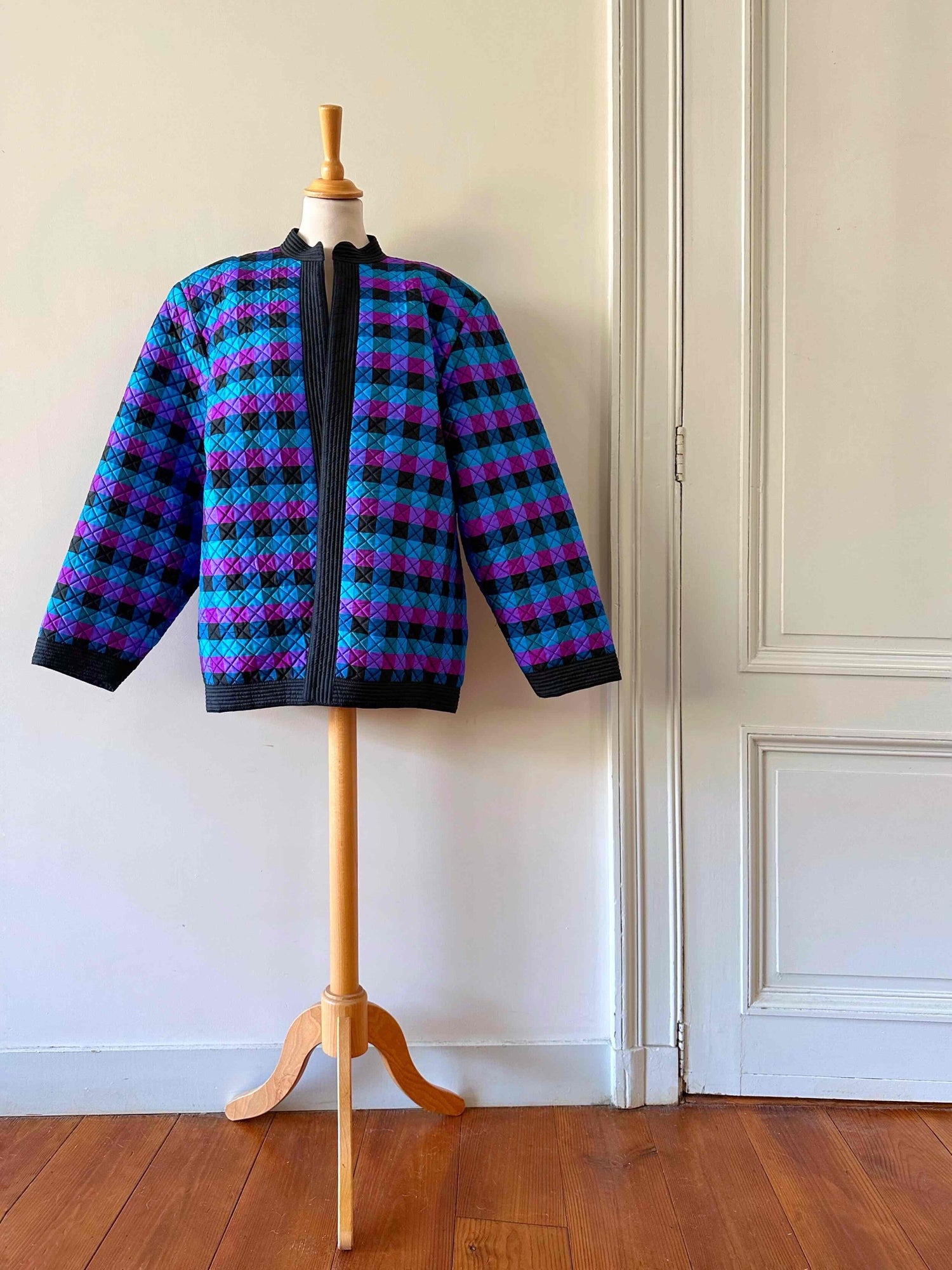 Veste matelassée en soie