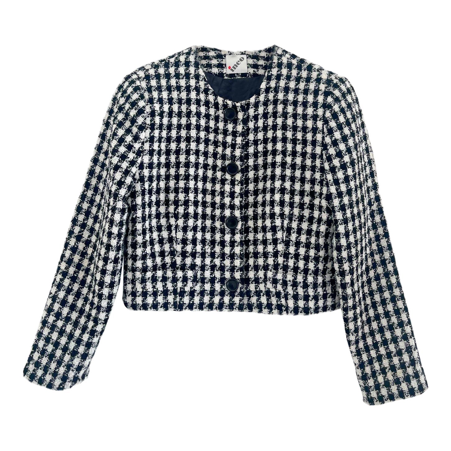 Veste courte pied de poule