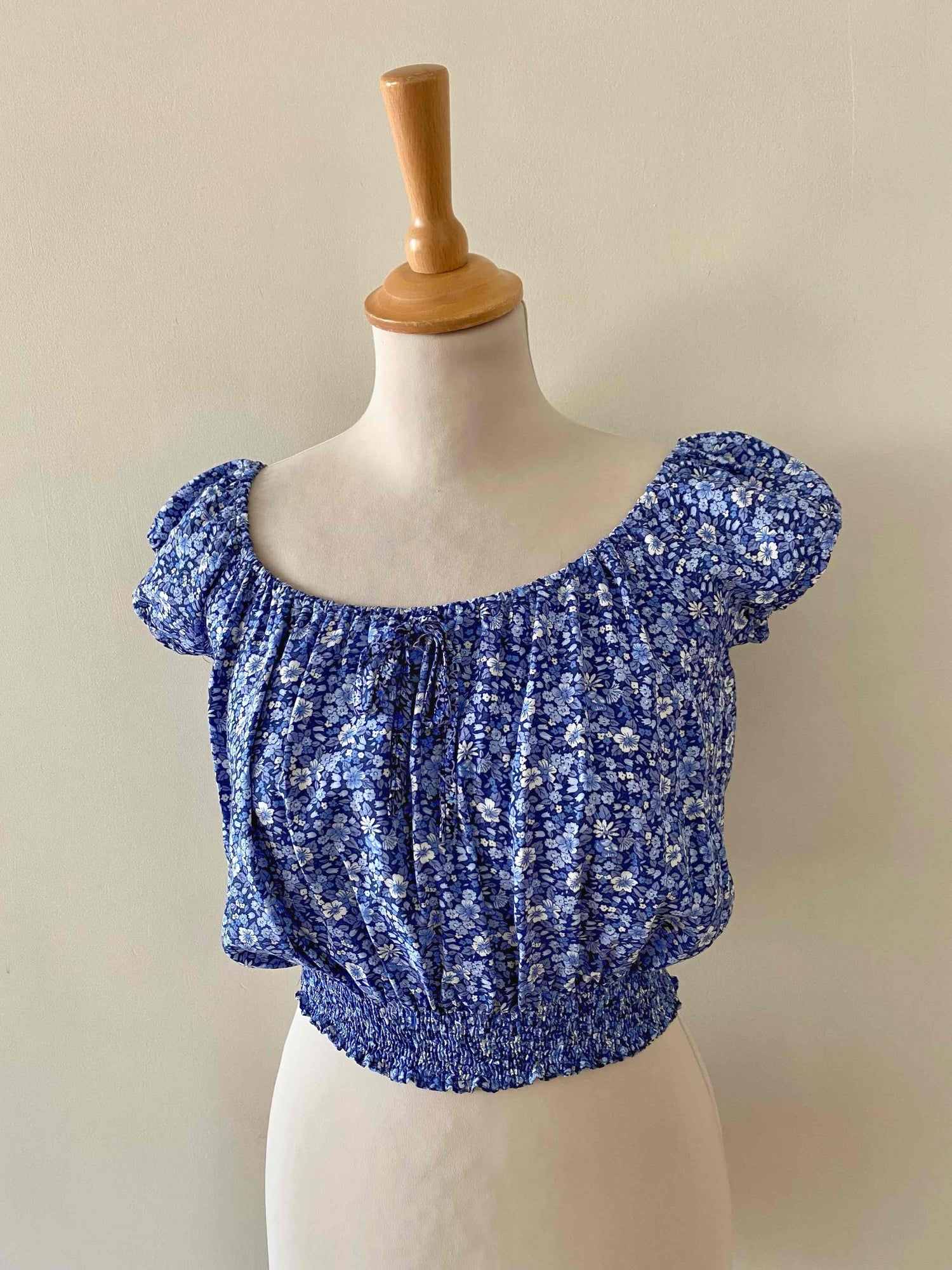 Crop top fleuri