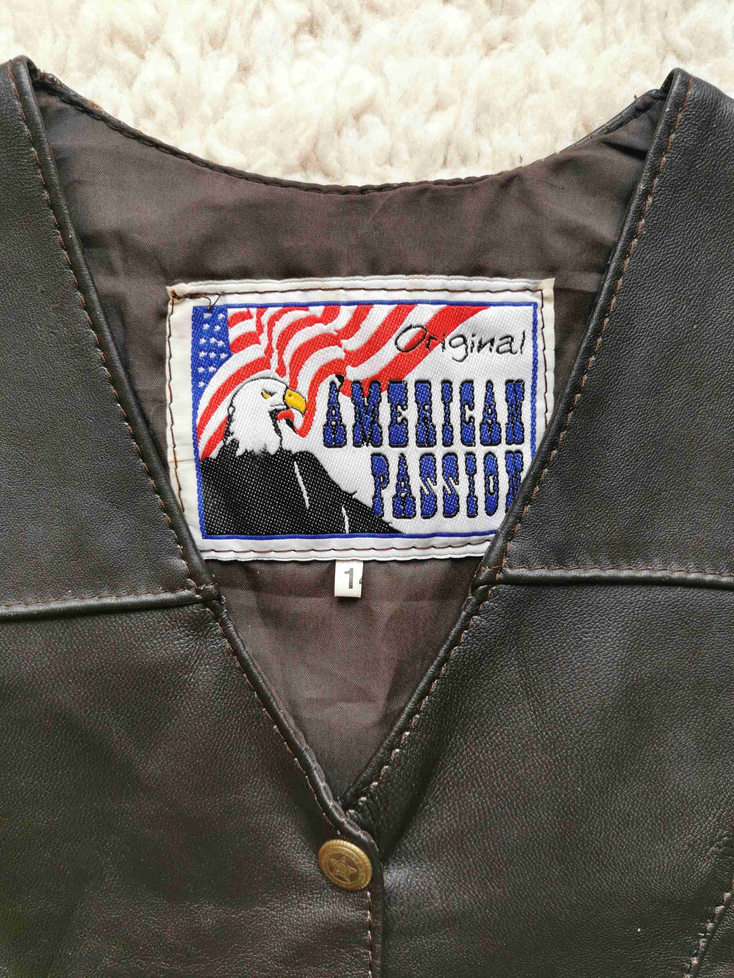 Gilet sans manche en cuir