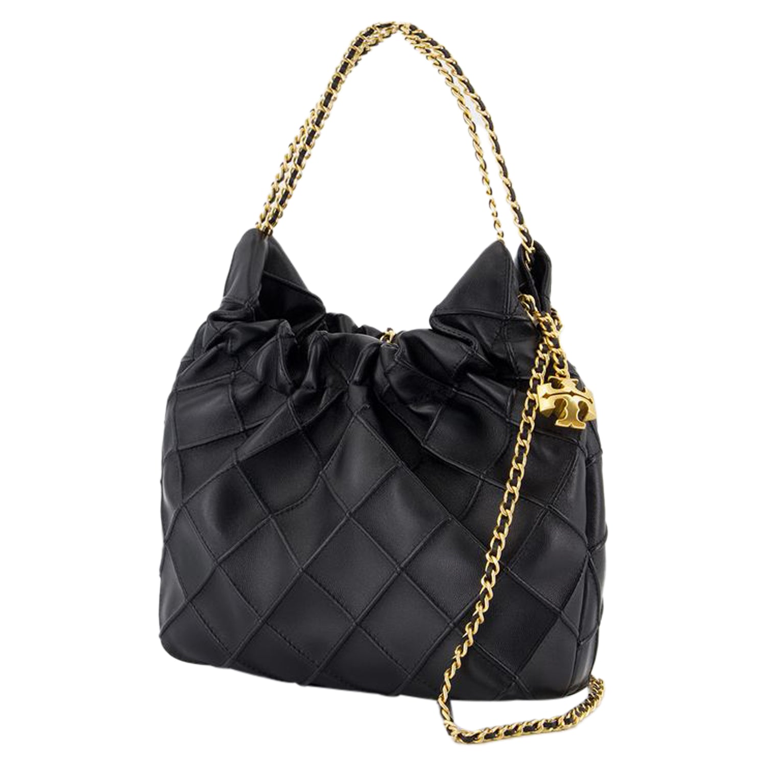 Sac Bandoulière Fleming Mini - Tory Burch - Cuir - Noir