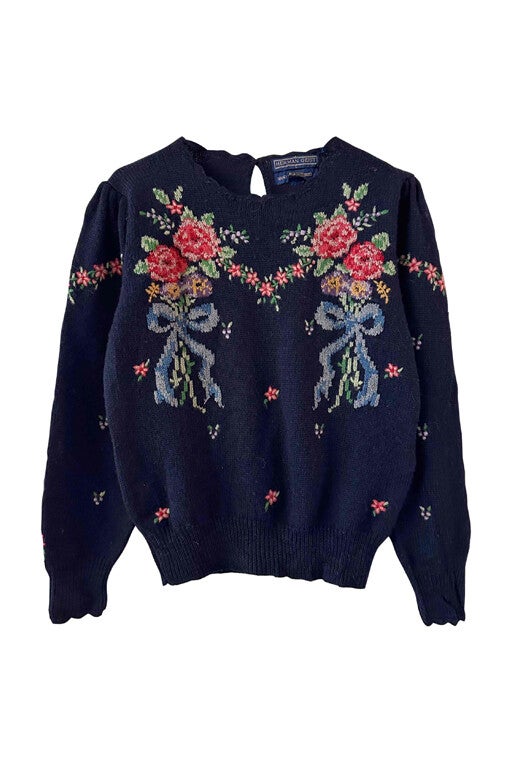 Floral sweater