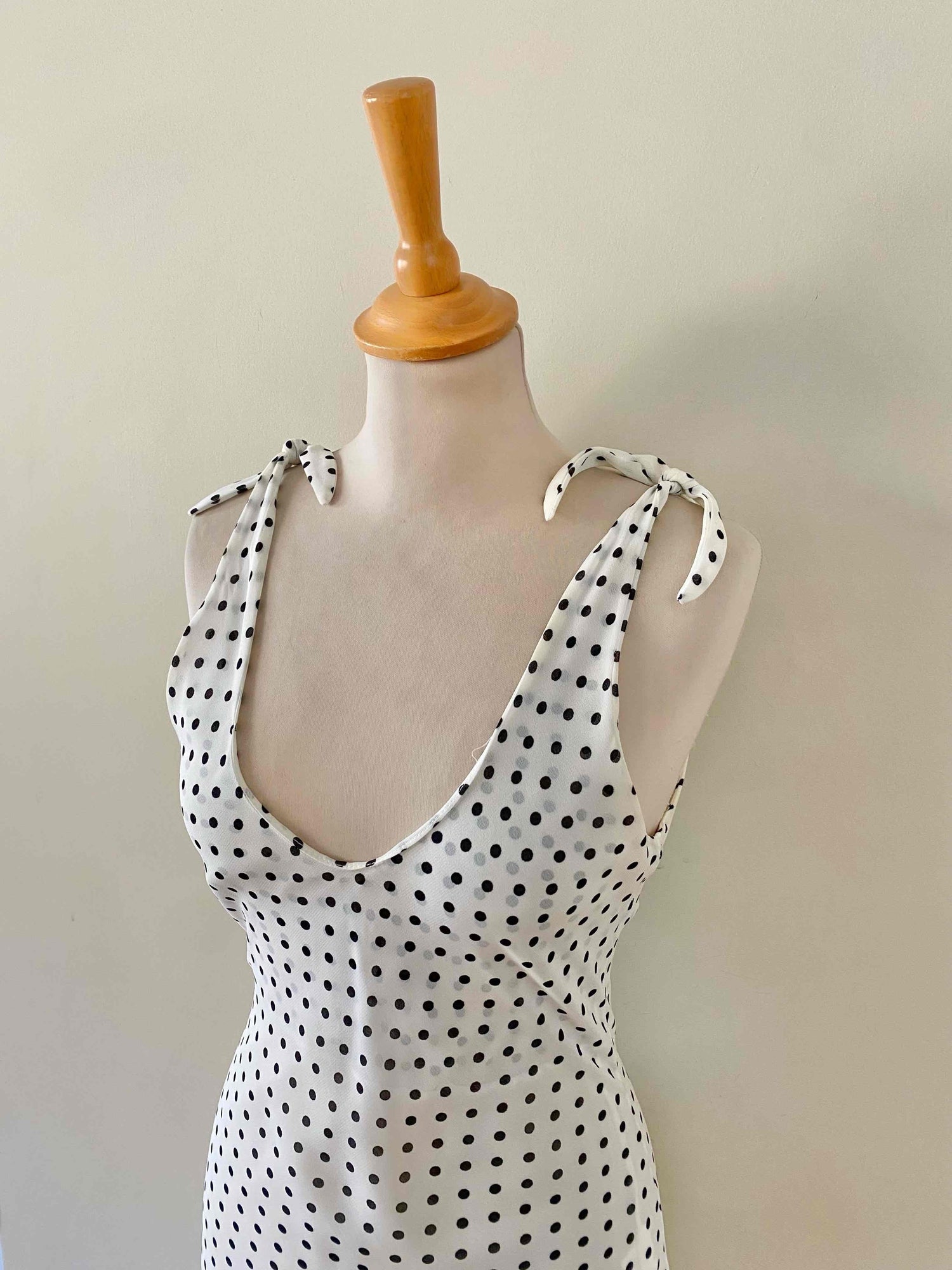 Polka dot midi dress