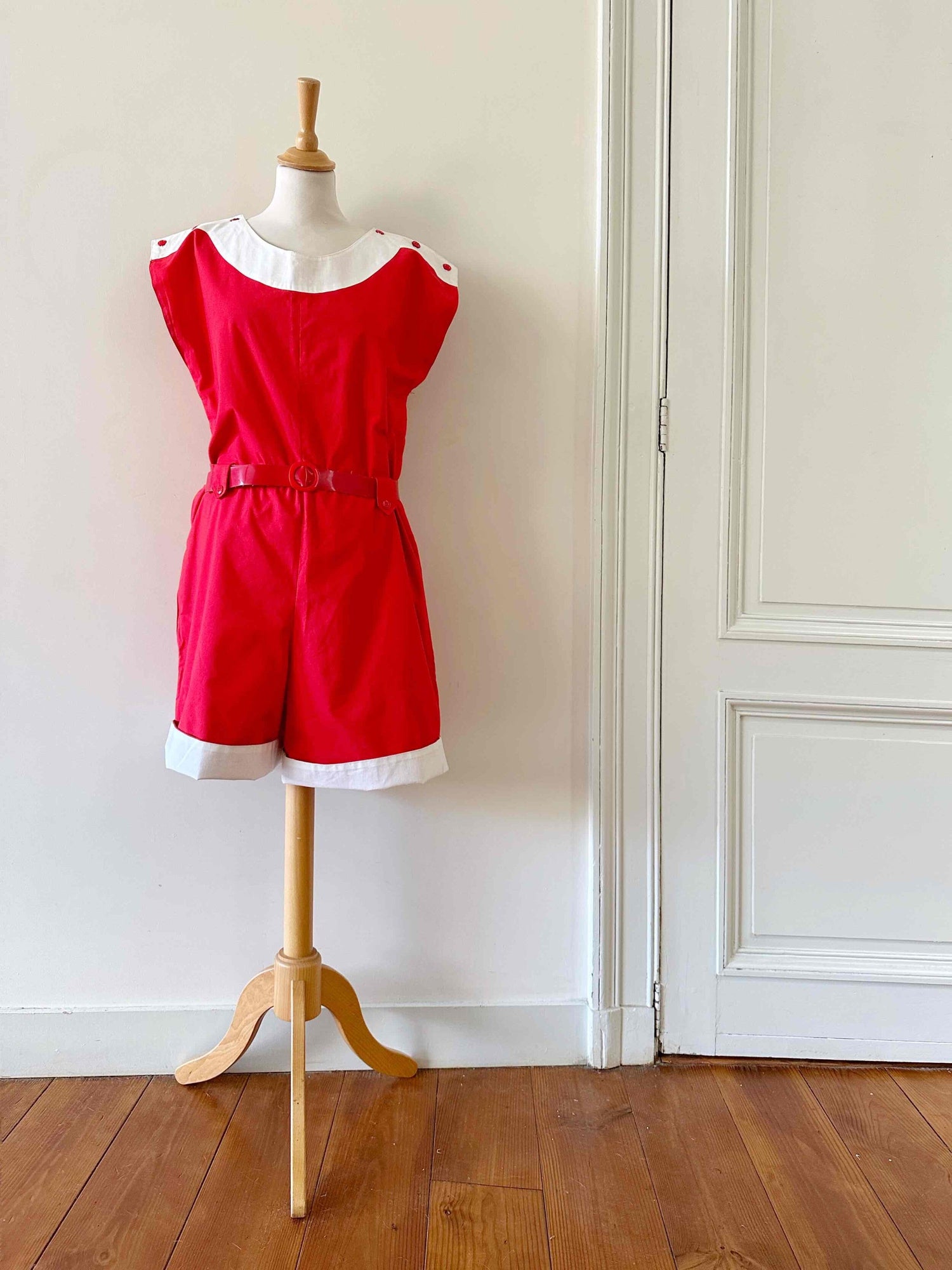 Combi-short en coton