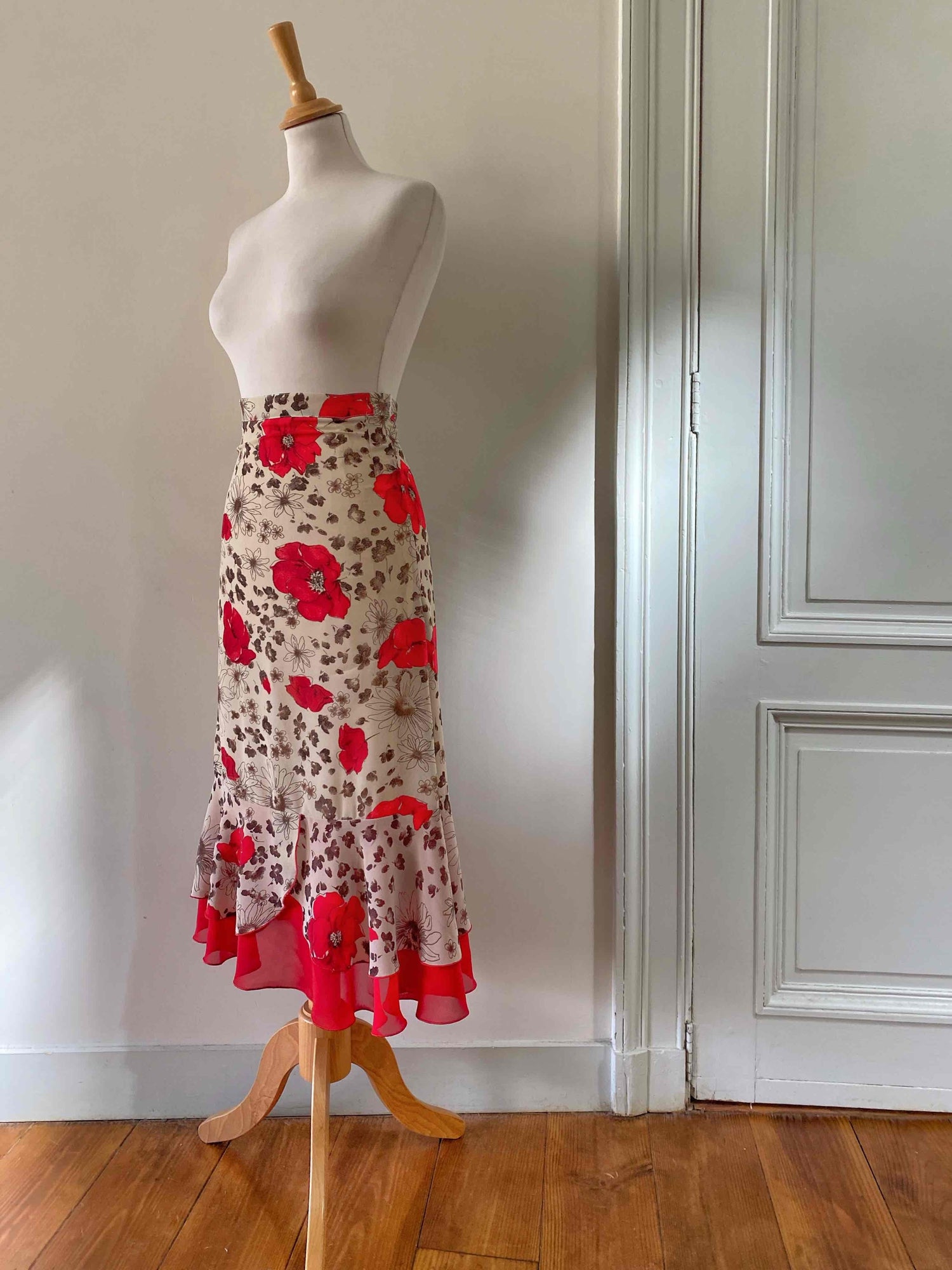 Jupe longue à motifs