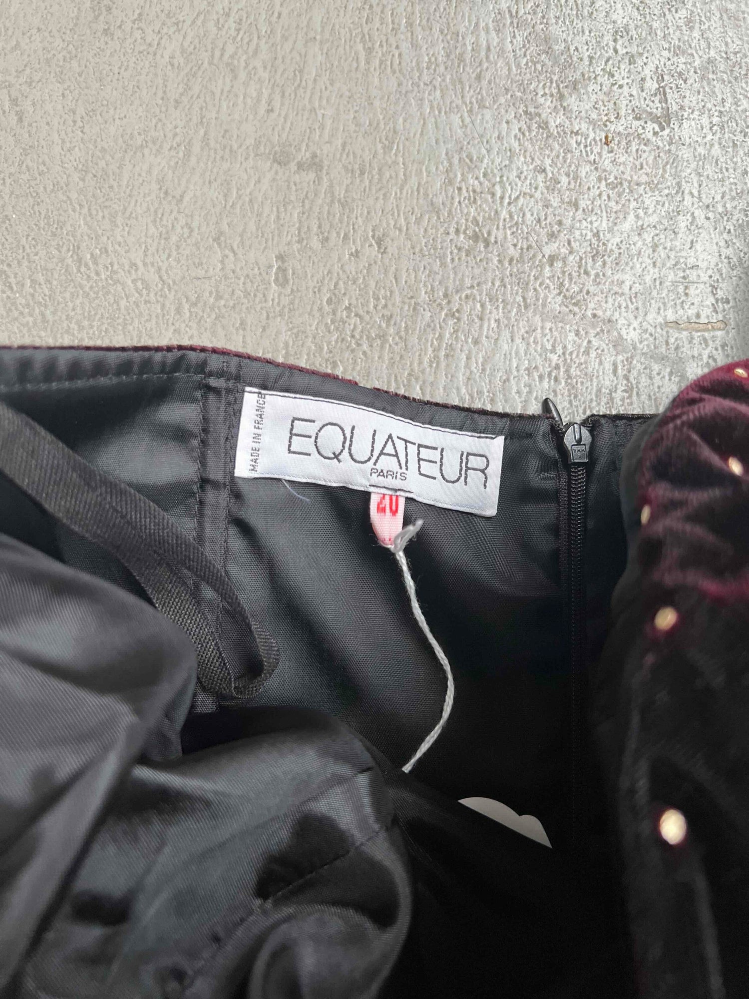 Robe bustier en velours