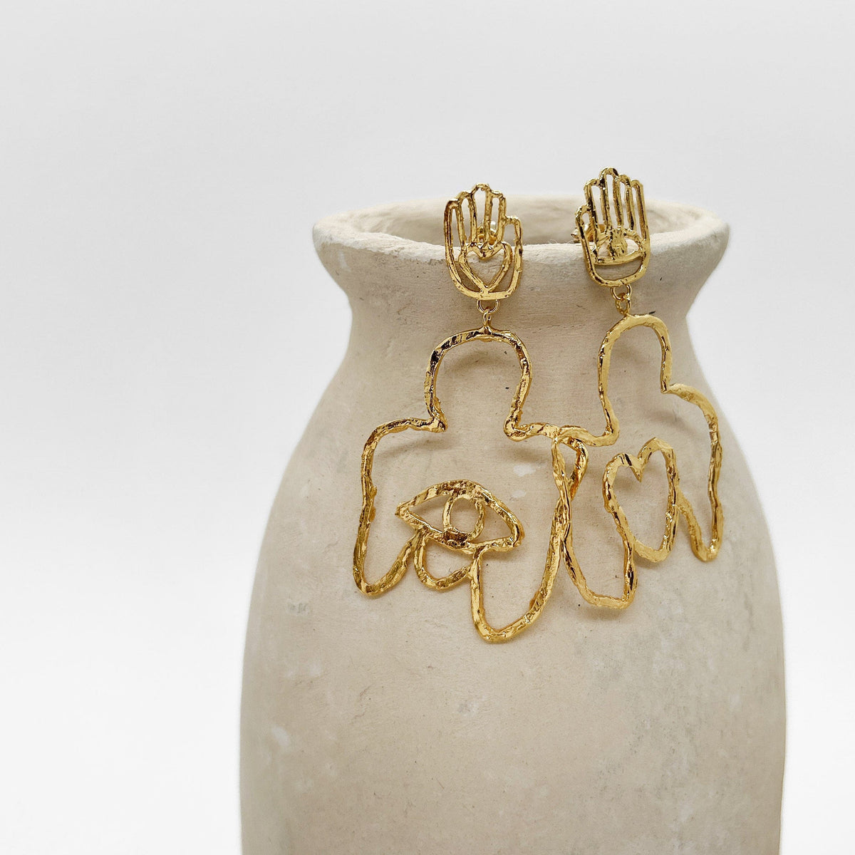 Elise Tsikis Paris Boucles d'oreilles Cuerpomano - archive