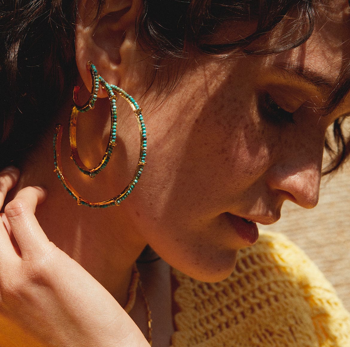 Elise Tsikis Paris Boucles d'oreilles Kimina large