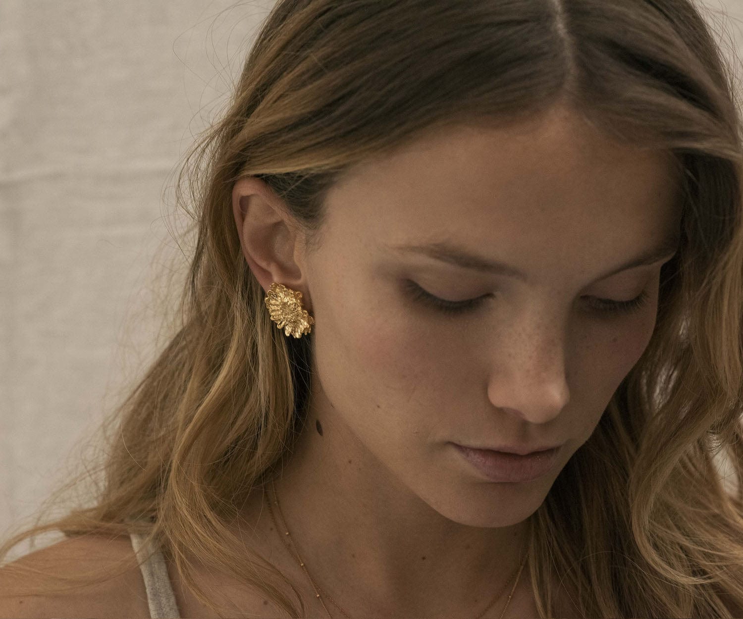 Elise Tsikis Paris Boucles d'oreilles Melonne Gold