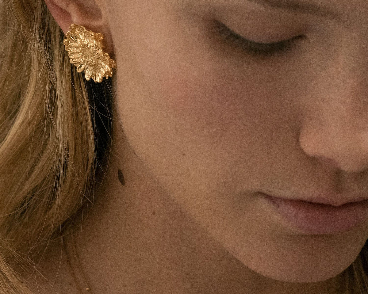 Elise Tsikis Paris Boucles d'oreilles Melonne Gold