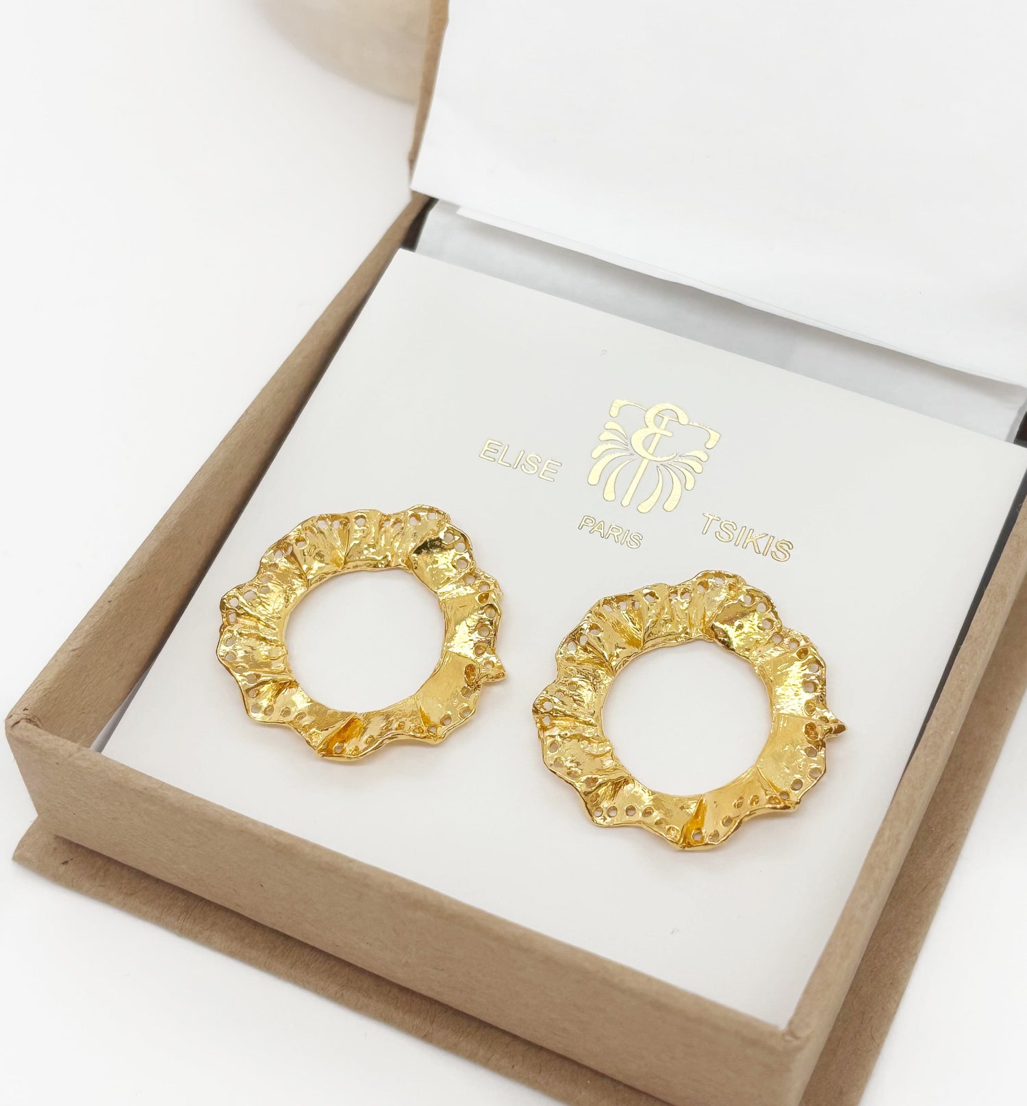 Elise Tsikis Paris Boucles d’oreilles Narcisse - archive