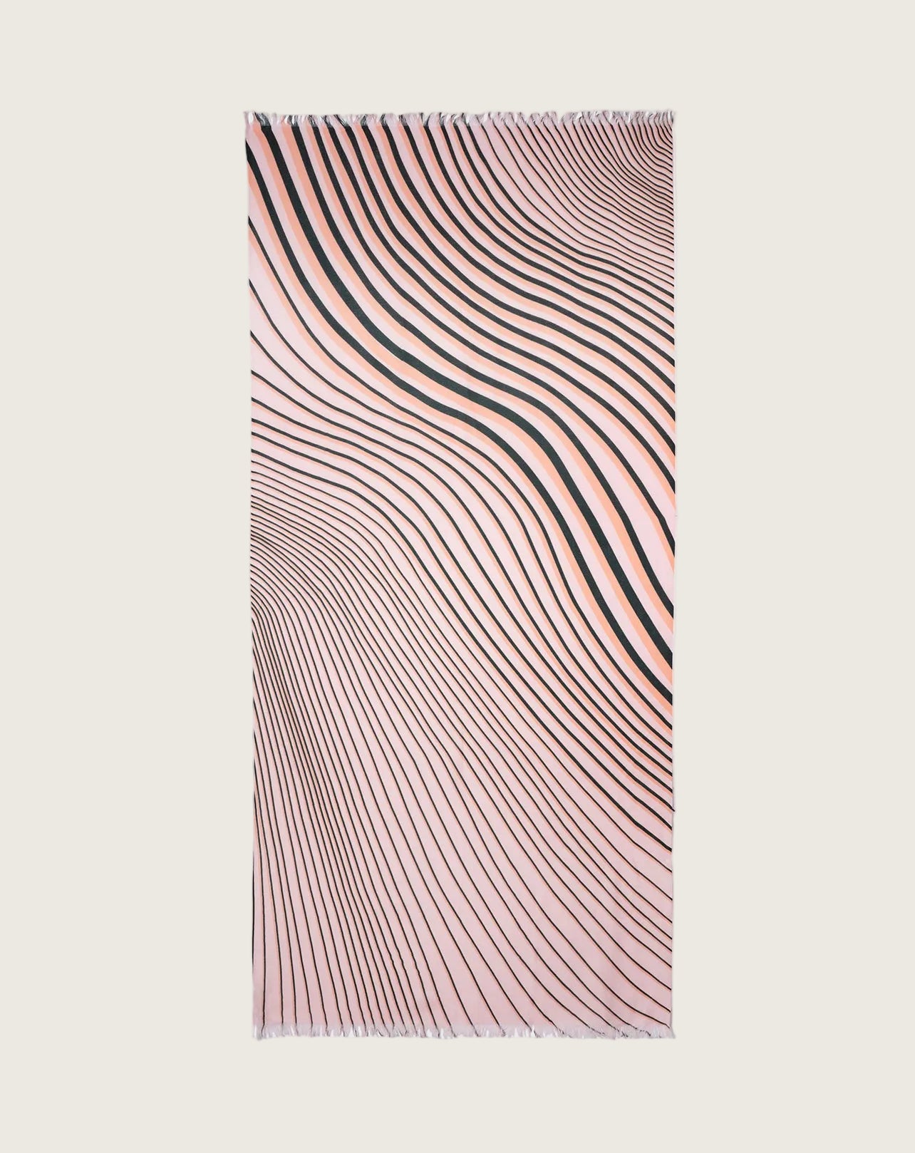 Etole Imprimée Rayures Irrégulières - Naturel