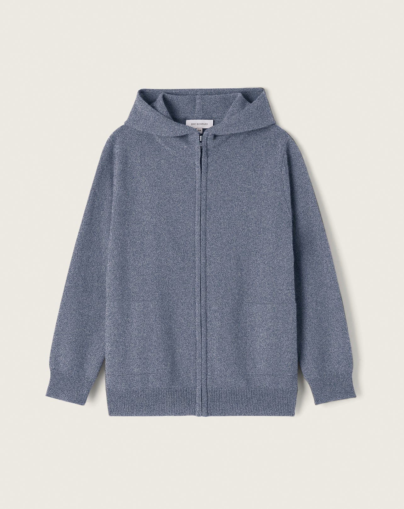 Pull À Capuche Zippé Enfant - Bleu Apatite