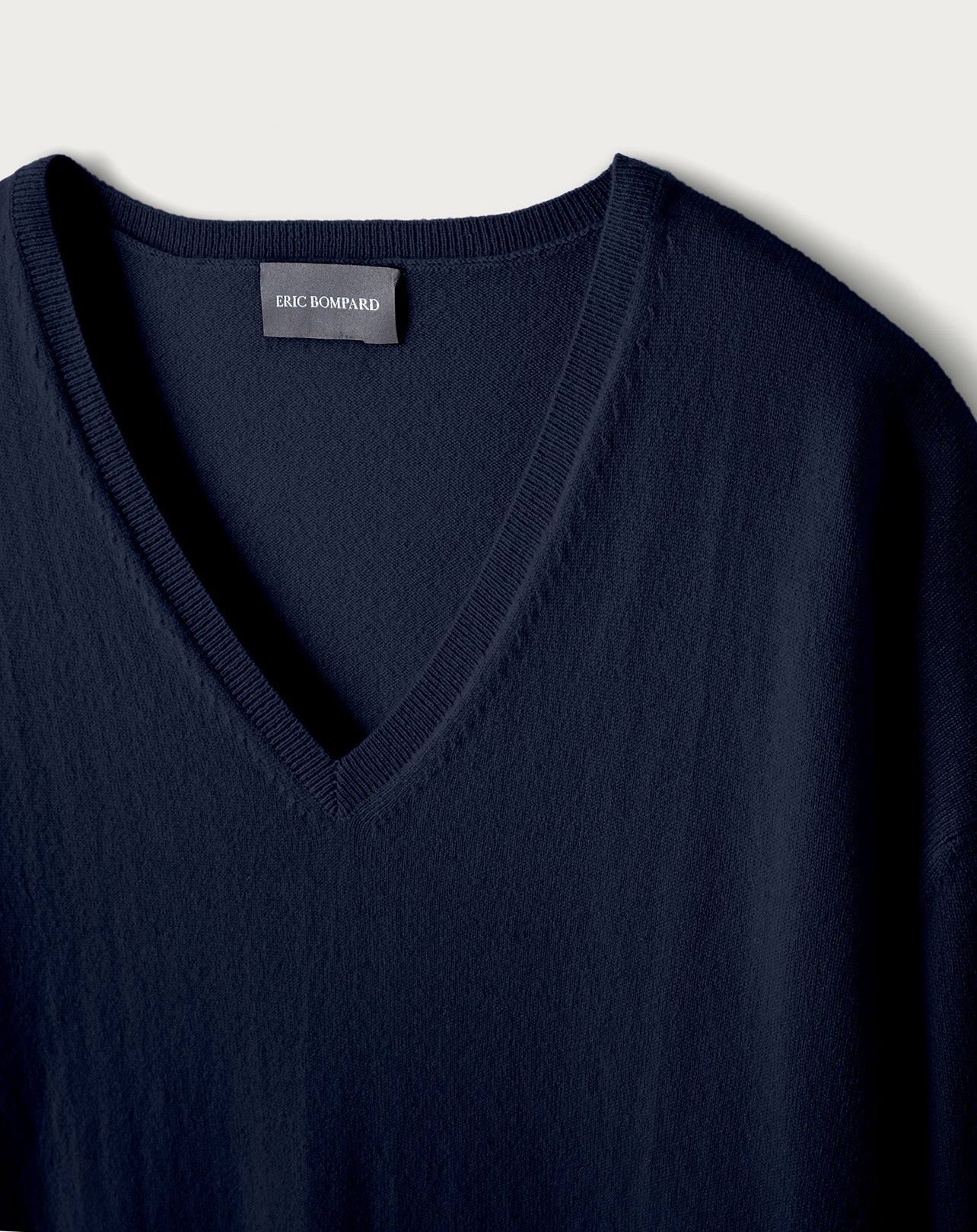 Pull V Oversize Femme - Marine