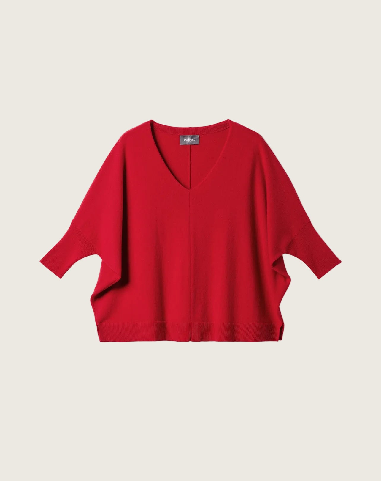 Pull V Oversize Femme - Garnet