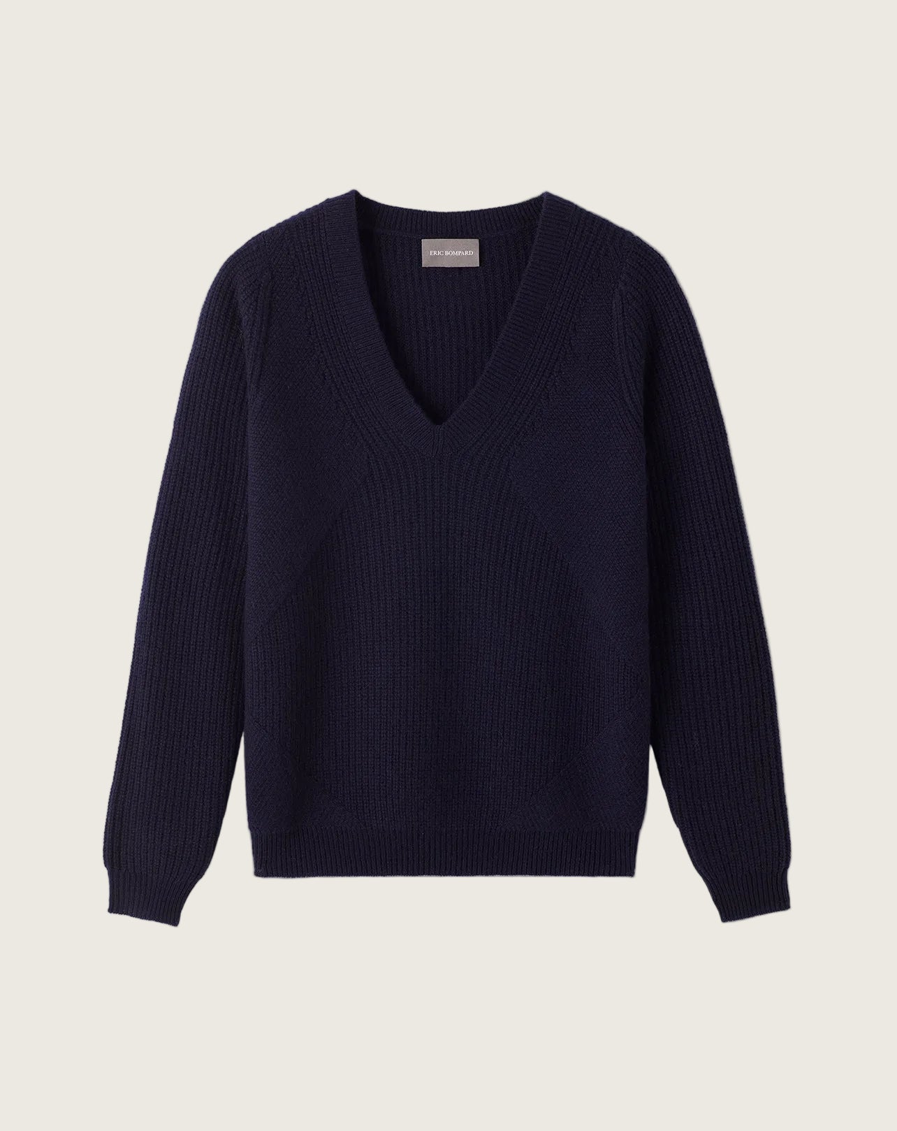 Pull V Ample Femme - Marine