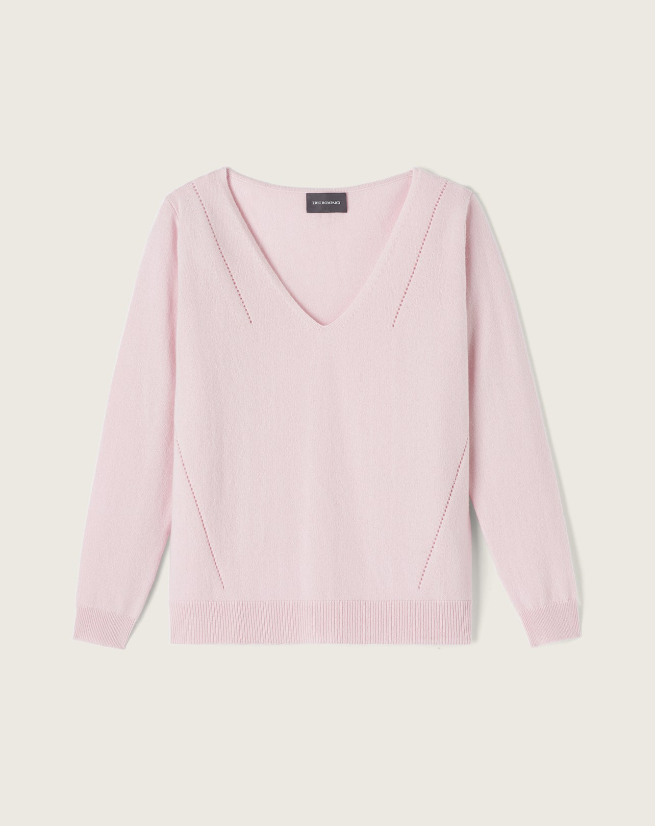 Pull V Ample Femme - Cerisier