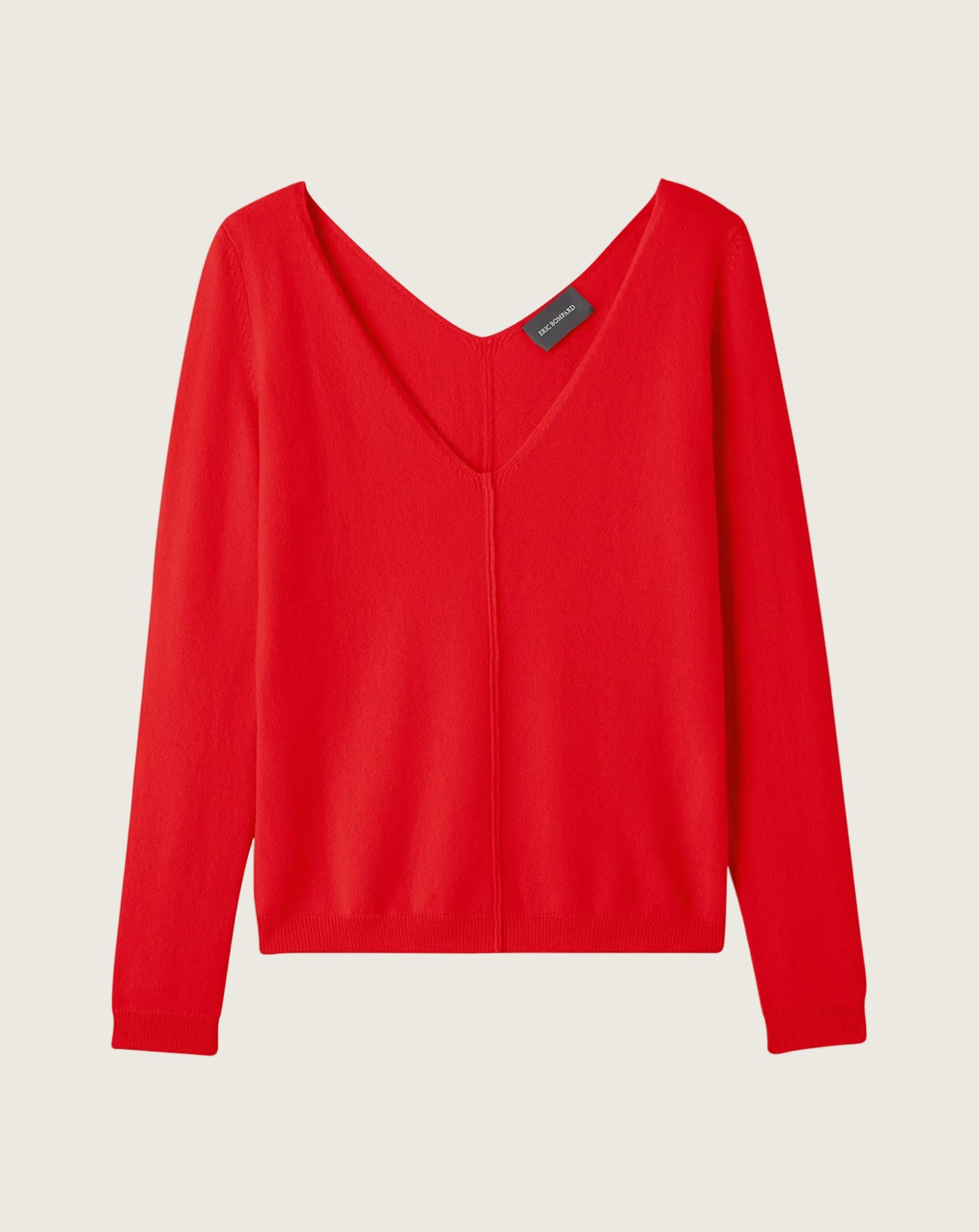 Pull V Femme - Rouge Gorge