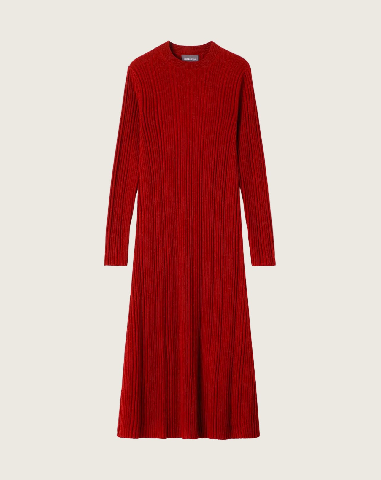 Robe Longue Evasee Femme - Rouge Cranberry
