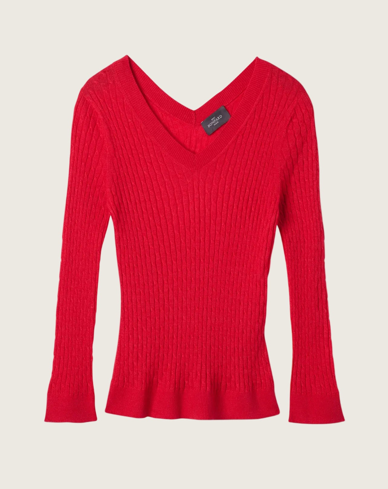 Pull V Ultrafin Femme - Rose Festival