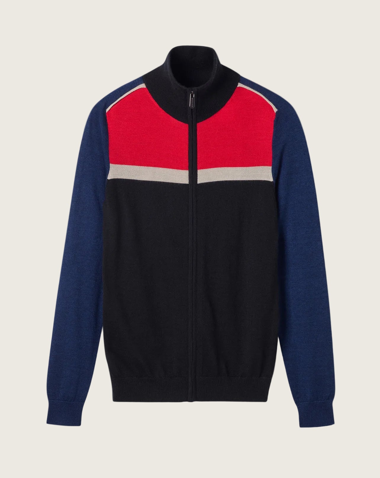 Blouson Ultrafin Femme - Noir/Rouge Gorge/Amiral