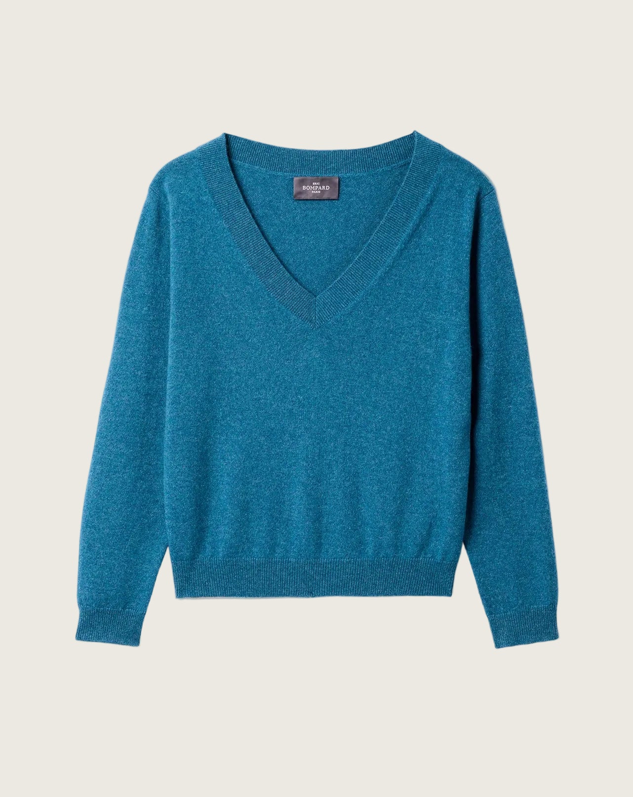 Pull V Court Femme - Bleu Canoe