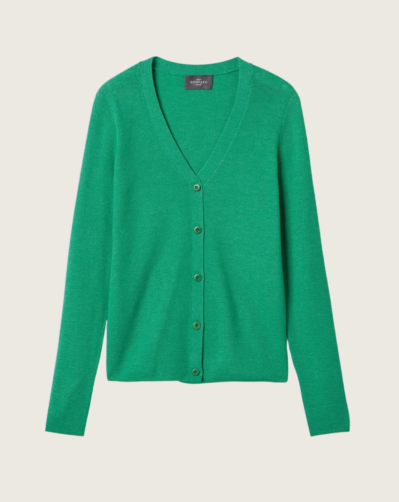 Gilet Maille Unie Femme - Vert Tupper