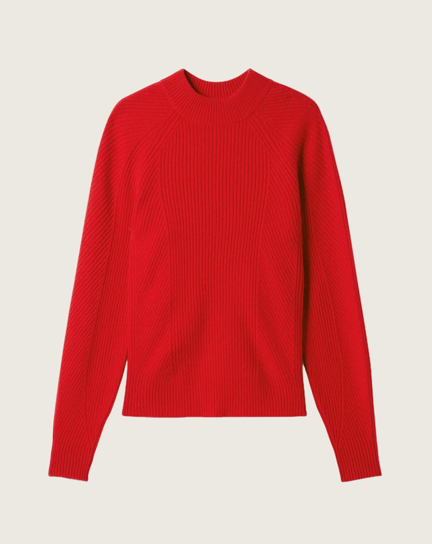 Pull Col Montant Femme - Rouge Gorge