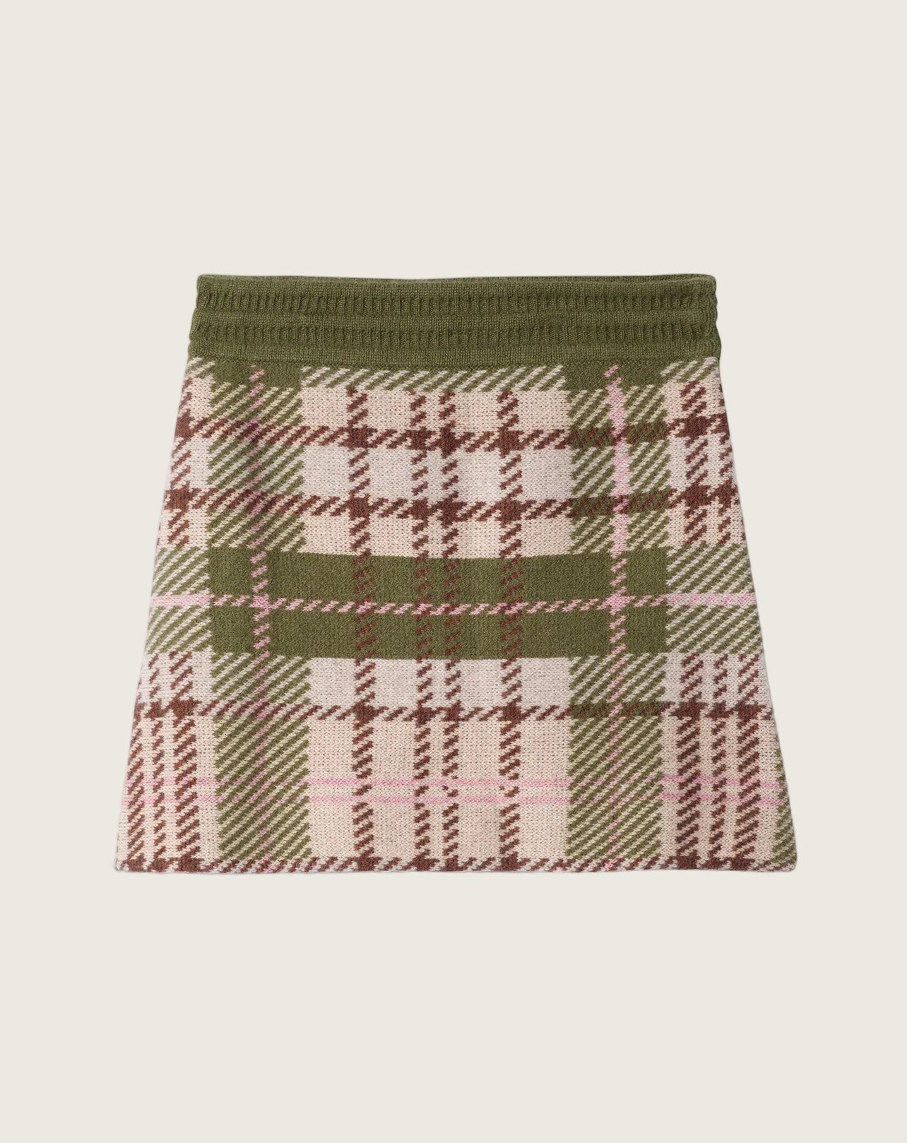 Mini Jupe Jacquard Femme - Avoine