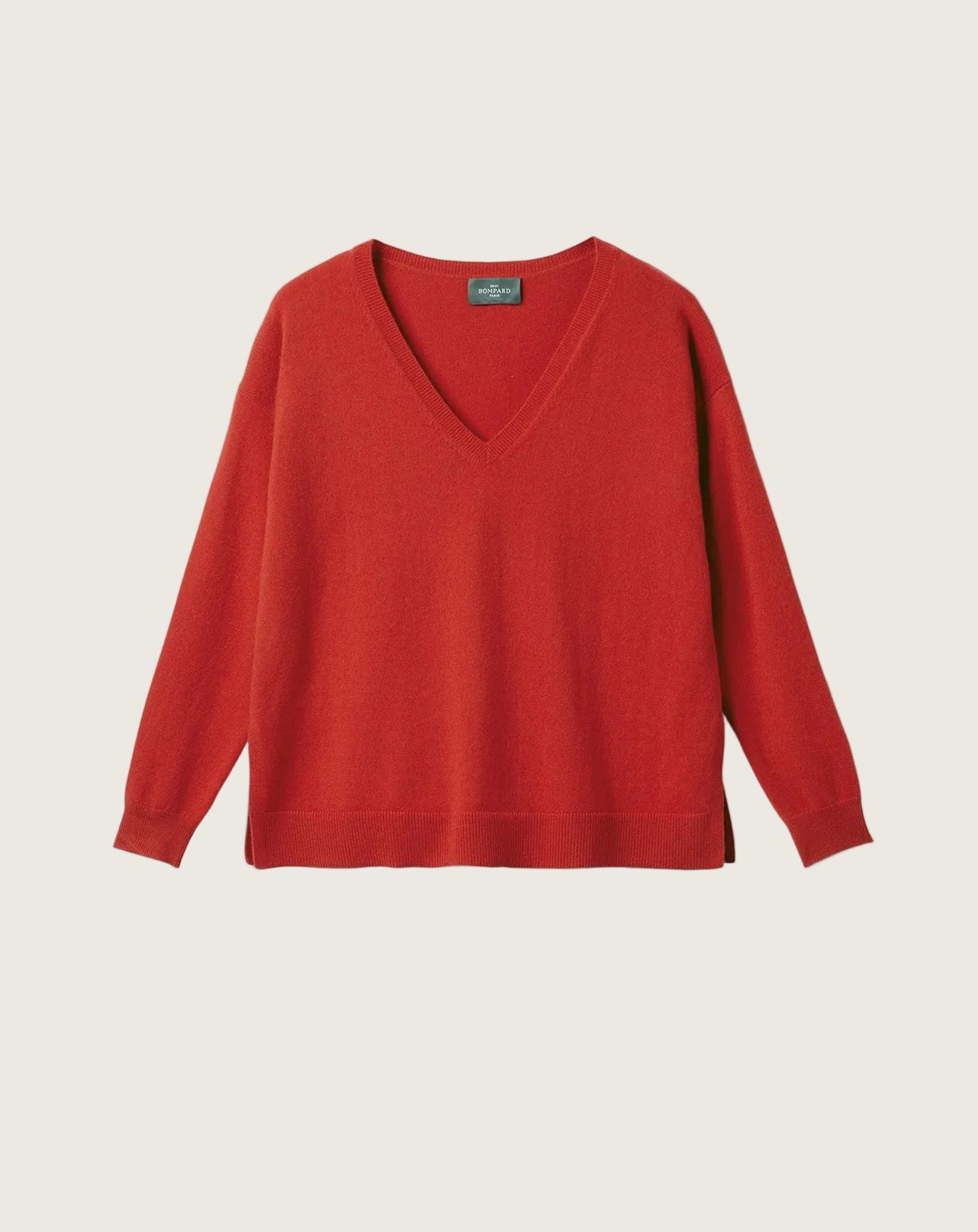Pull Col V Ample Femme - Cinabre