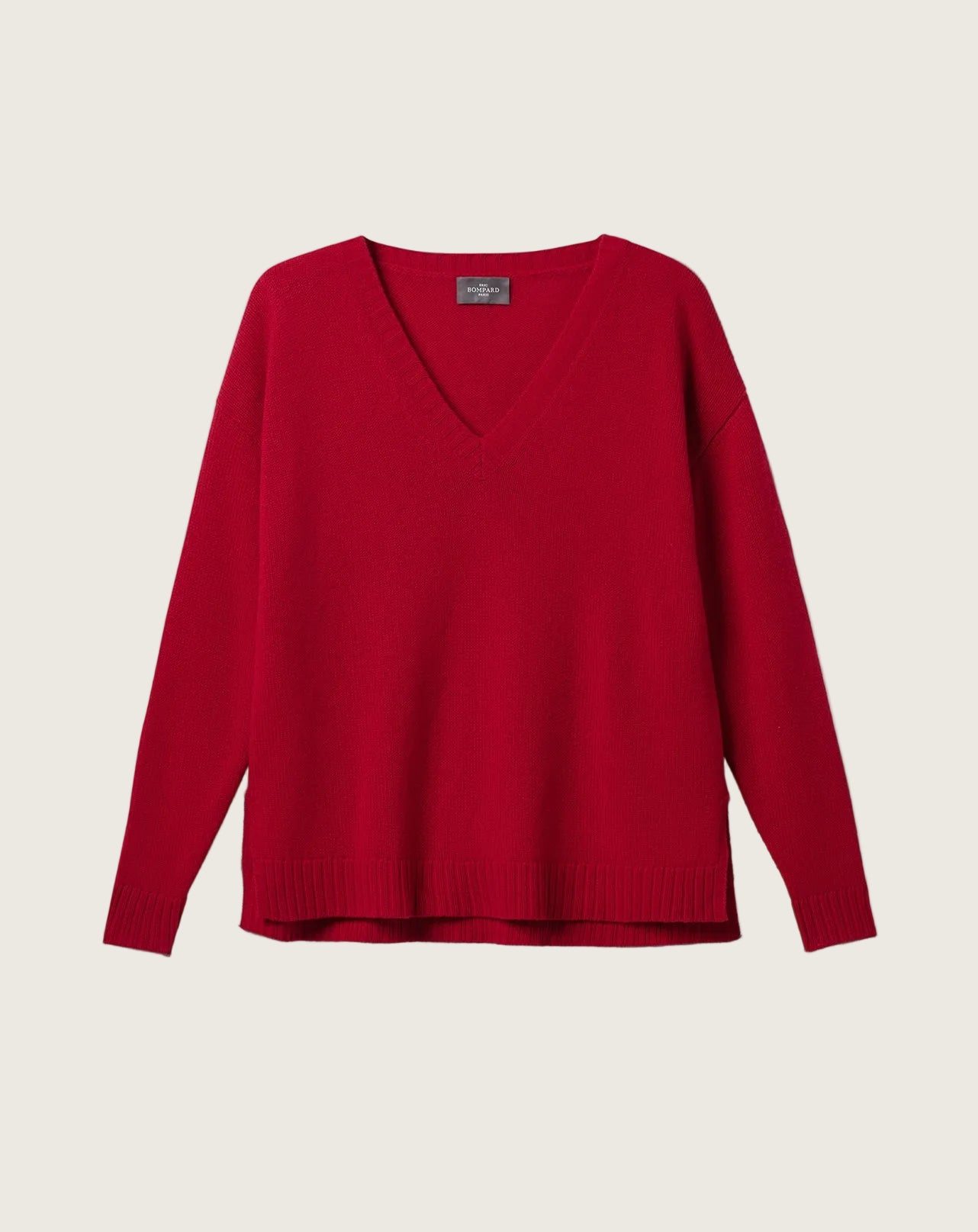 Pull Col V Ample Femme - Garnet