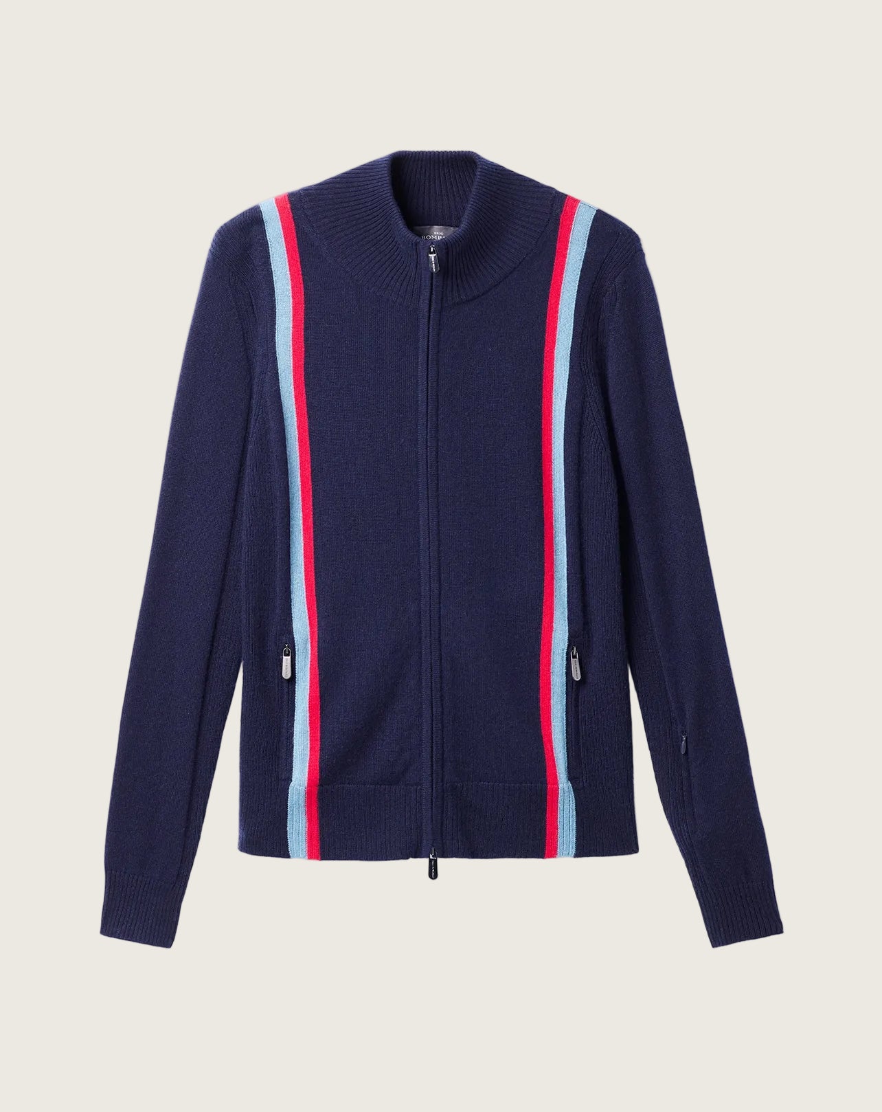 Veste Col Montant Zippe Femme - Marine